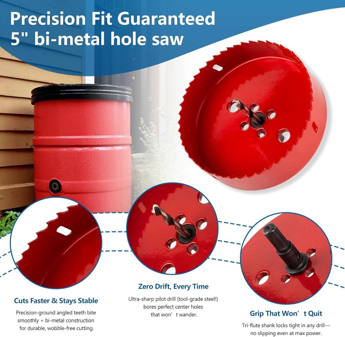 5" Rain Barrel Screen - Aluminum Mesh Cover DIY Kit for Rainwater Collection System (Rain Barrel Screen)