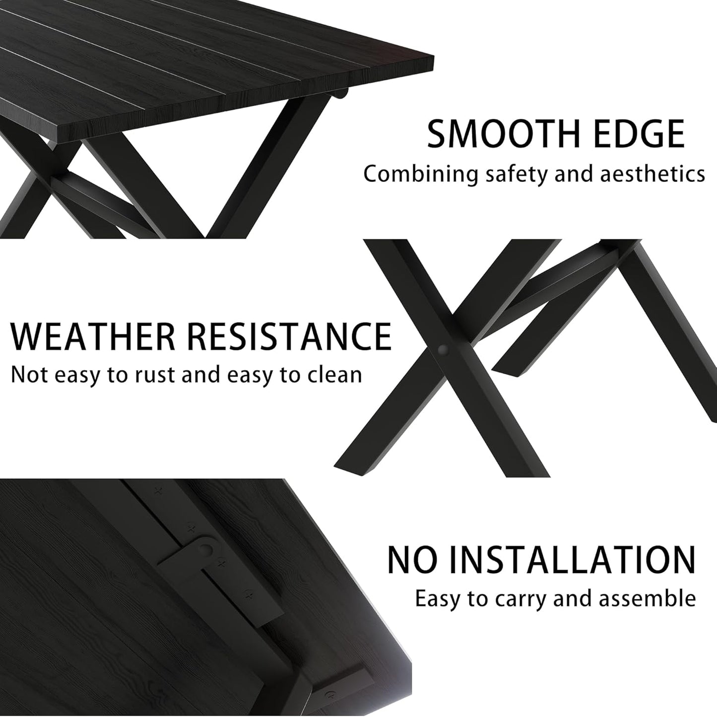 Outdoor Side Table,Small Patio Table,Small Folding Table Camping Folding Table for Garden,Camping,Pool,Porch.