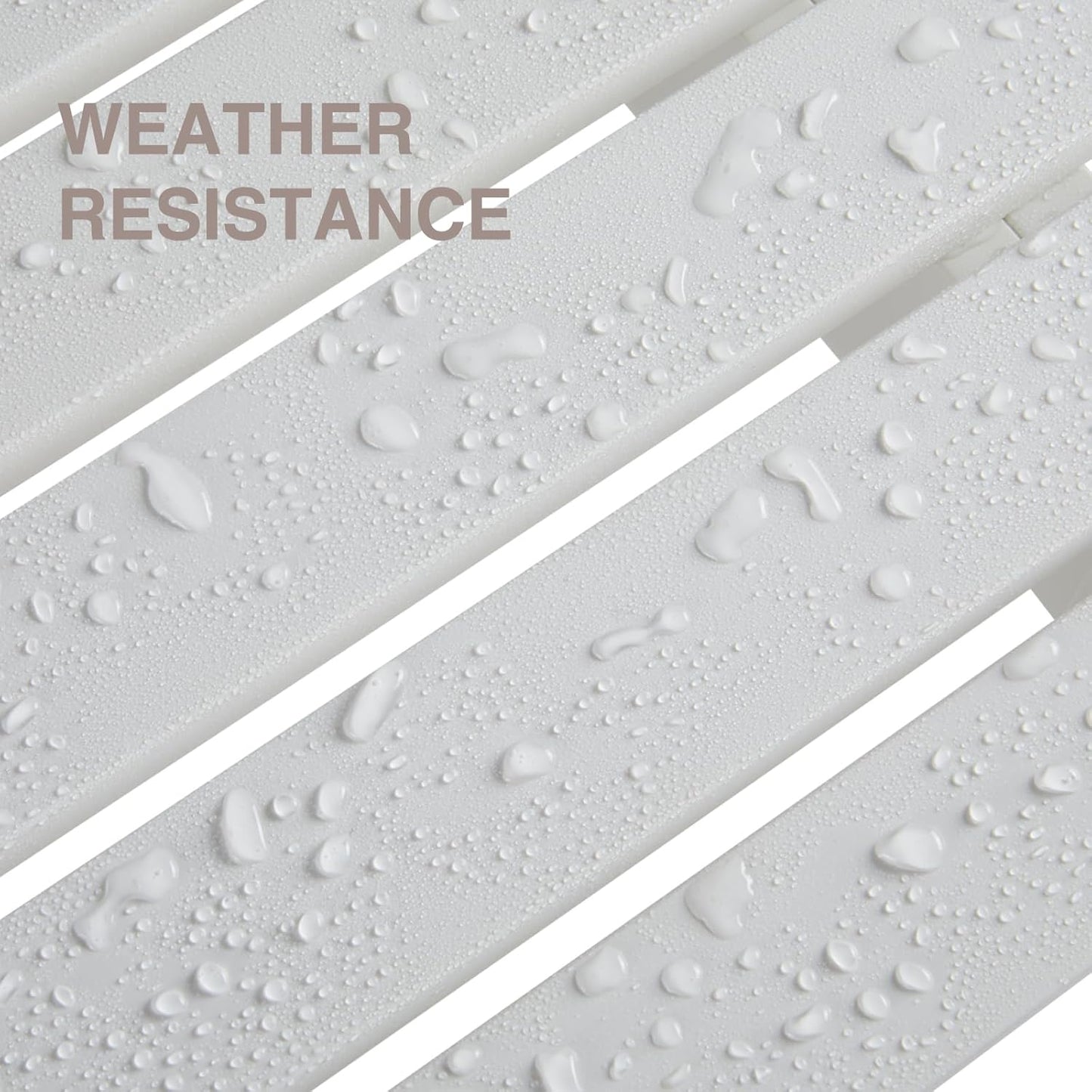 Psilvam Outdoor Bench, Two Person Poly Lumber Porch Bench, Weatherproof Garden Bench That Never Rot and Fade, Patio Bench Suit for Garden, Porch, and Park (2 pcs, White)