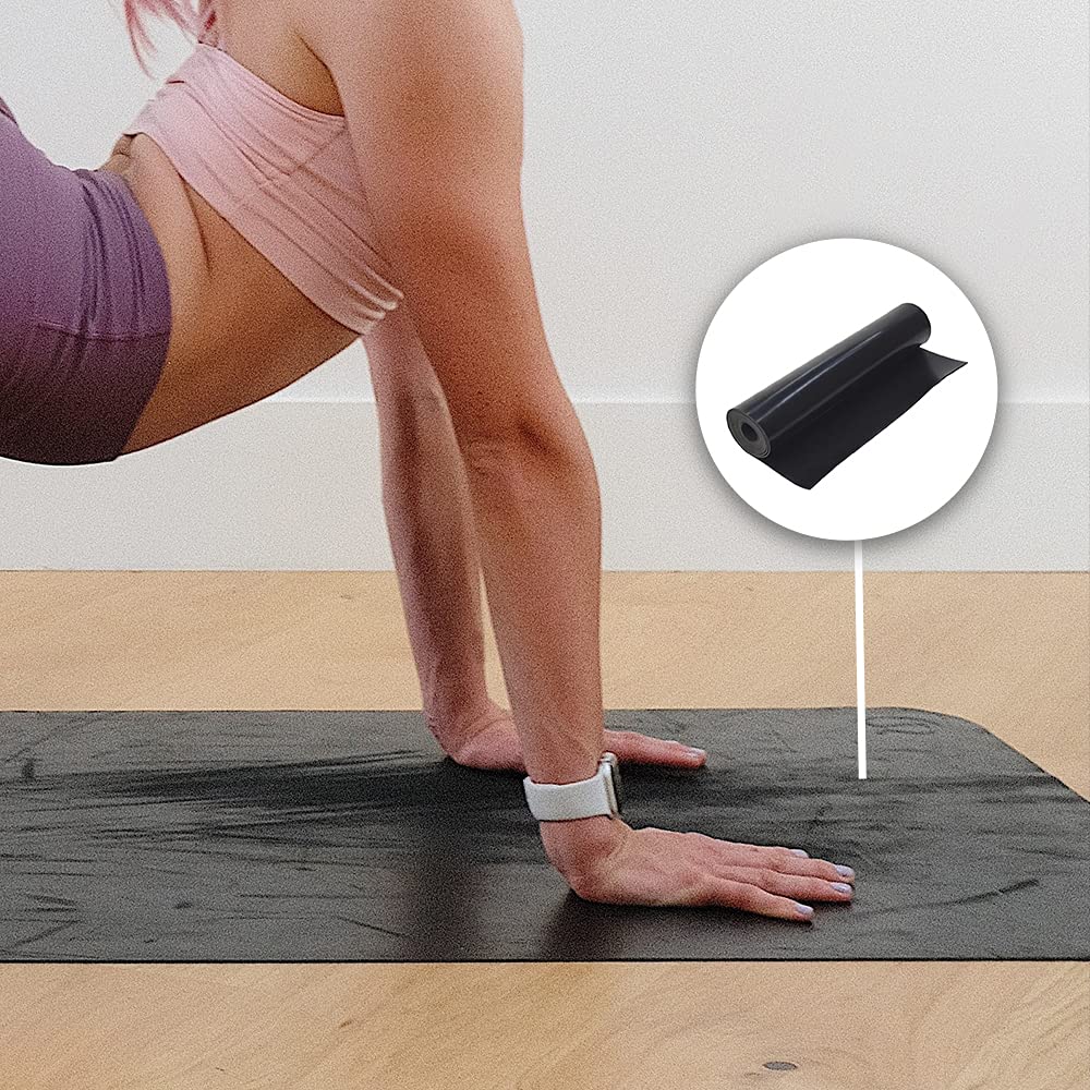 DOBTIM Neoprene Rubber Strips 1/16 (.062)" Thick X 8" Wide X 10' Long,Solid Rubber Rolls Use for Gaskets DIY Material,Sealing,Bumpers,Protection,Flooring, Black