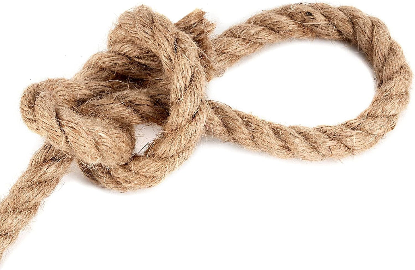 JOIKIT 1/2 Inch 164 Feet Natural Jute Rope, 12mm Thick Twisted Hemp, Jute Twine Manila for Crafts, Gardening, Bundling, Home Decoration