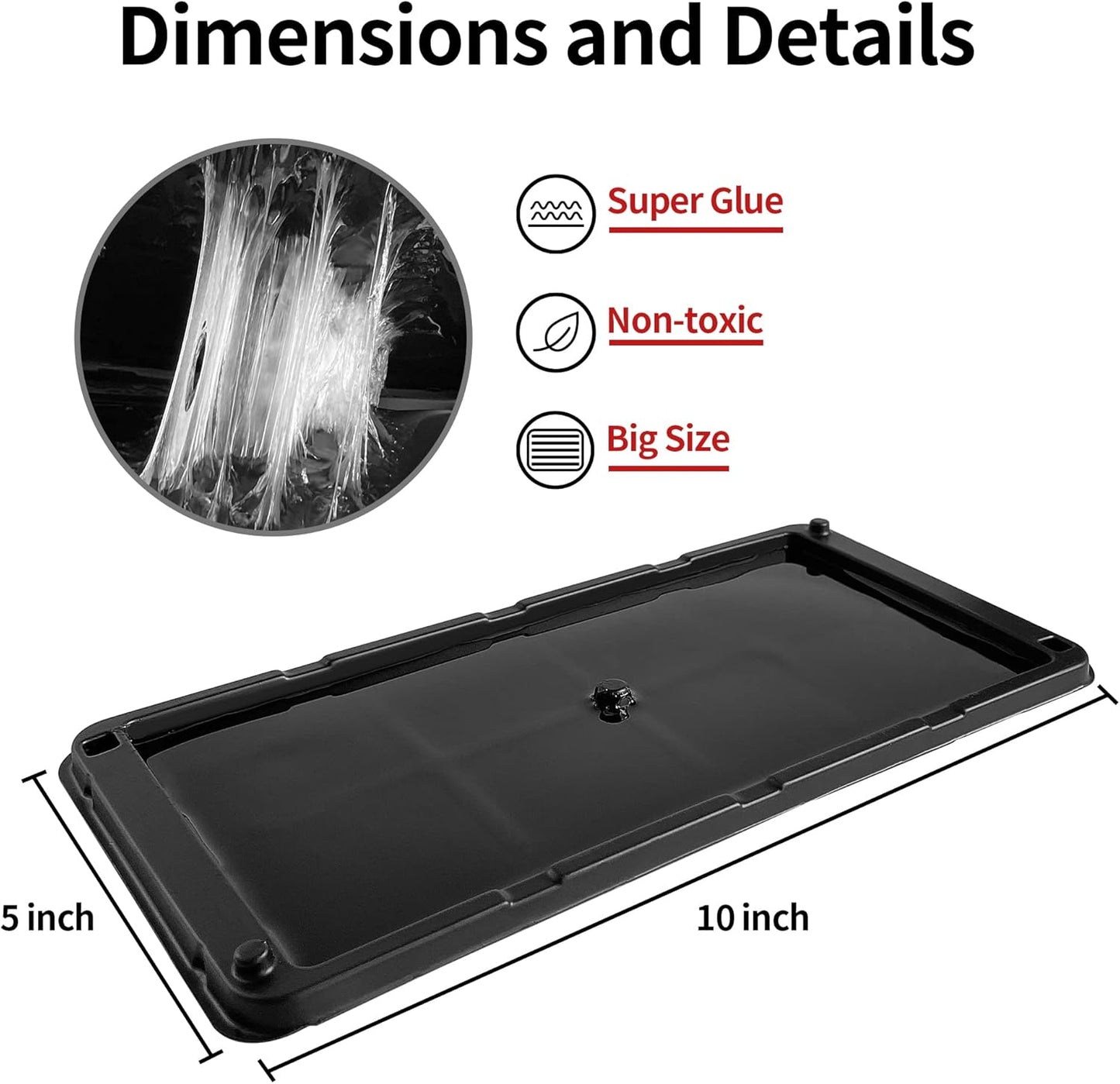 LULUCATCH Super Glue Traps 36 Pack for Mice & Snakes, Larger, Heavier Sticky Traps with Non-Toxic Glue. Sticky Mouse Traps Indoor, Easy to Set, Pet Safe Pest Control