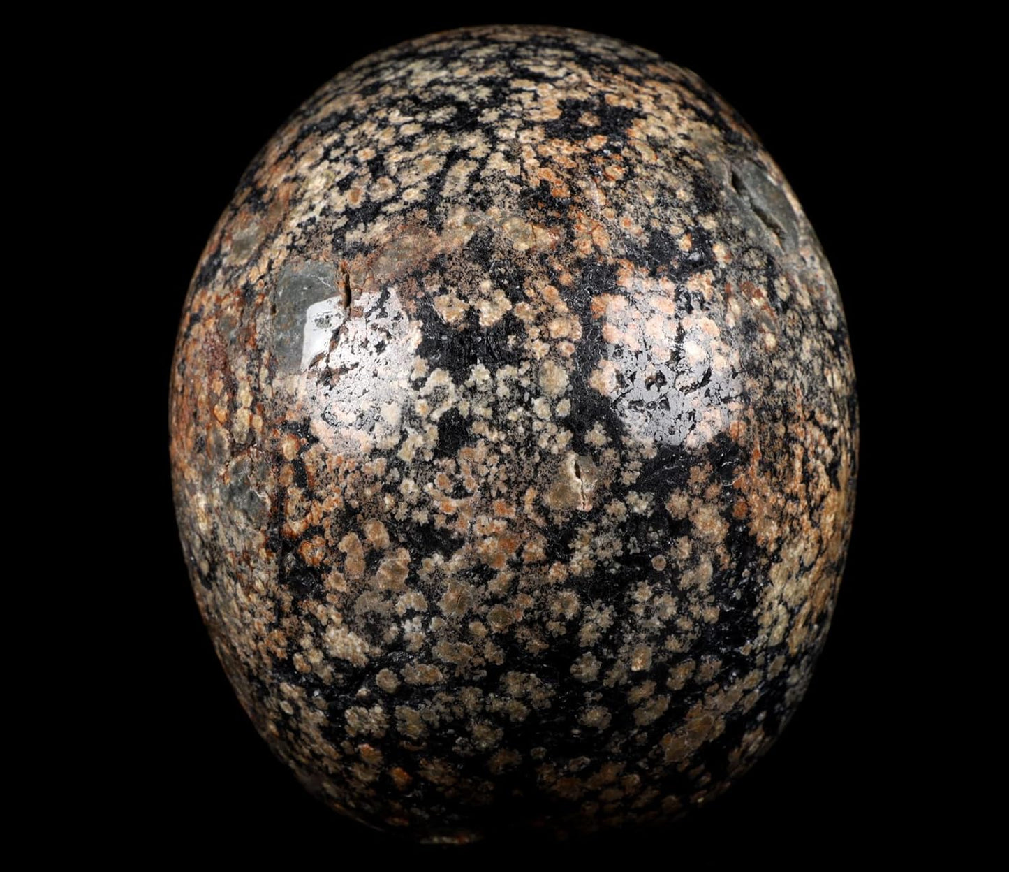 Skullis 5.0" Snowflake Obsidian Carved Crystal Skull, Hand Carved Gemstone Fine Art Sculpture, Reiki Healing Stone Statue.1397 Z8