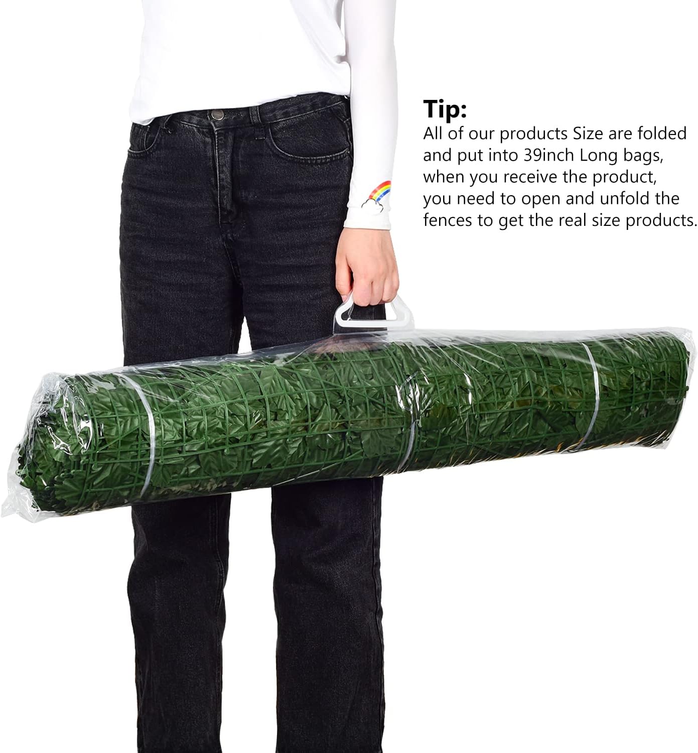 DearHouse Artificial Ivy Privacy Fence - 197x59in Artificial Hedges Fence and Faux Ivy Vine Leaf Decoration for Outdoor Indoor Garden Decor