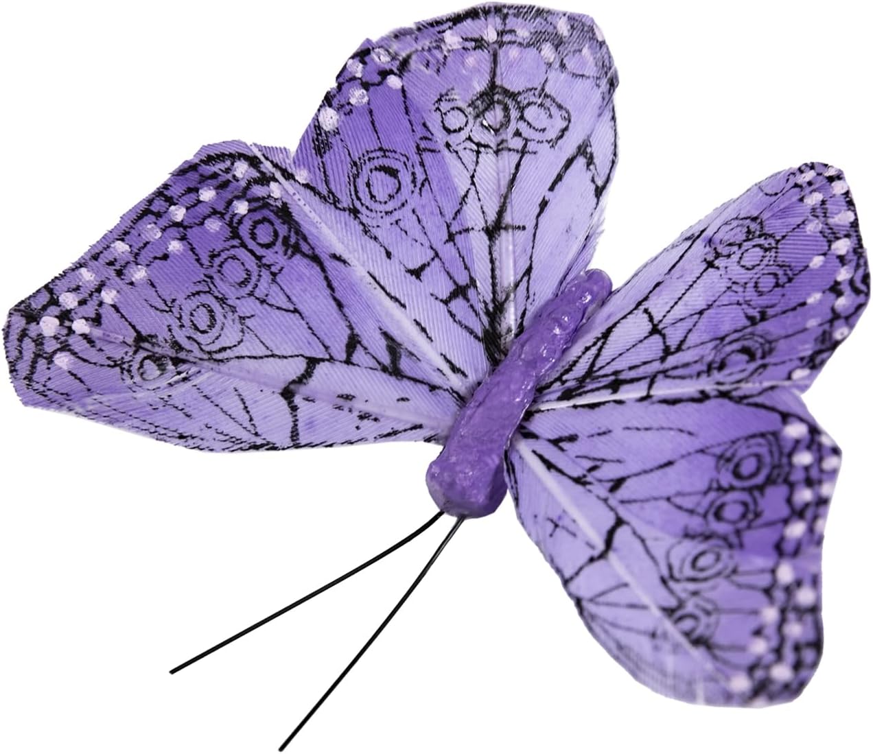 Cartanfill-Vibrant Multi-Colored Butterfly Clips, Set of 12 Decorations for Parties, Weddings and Home Decor