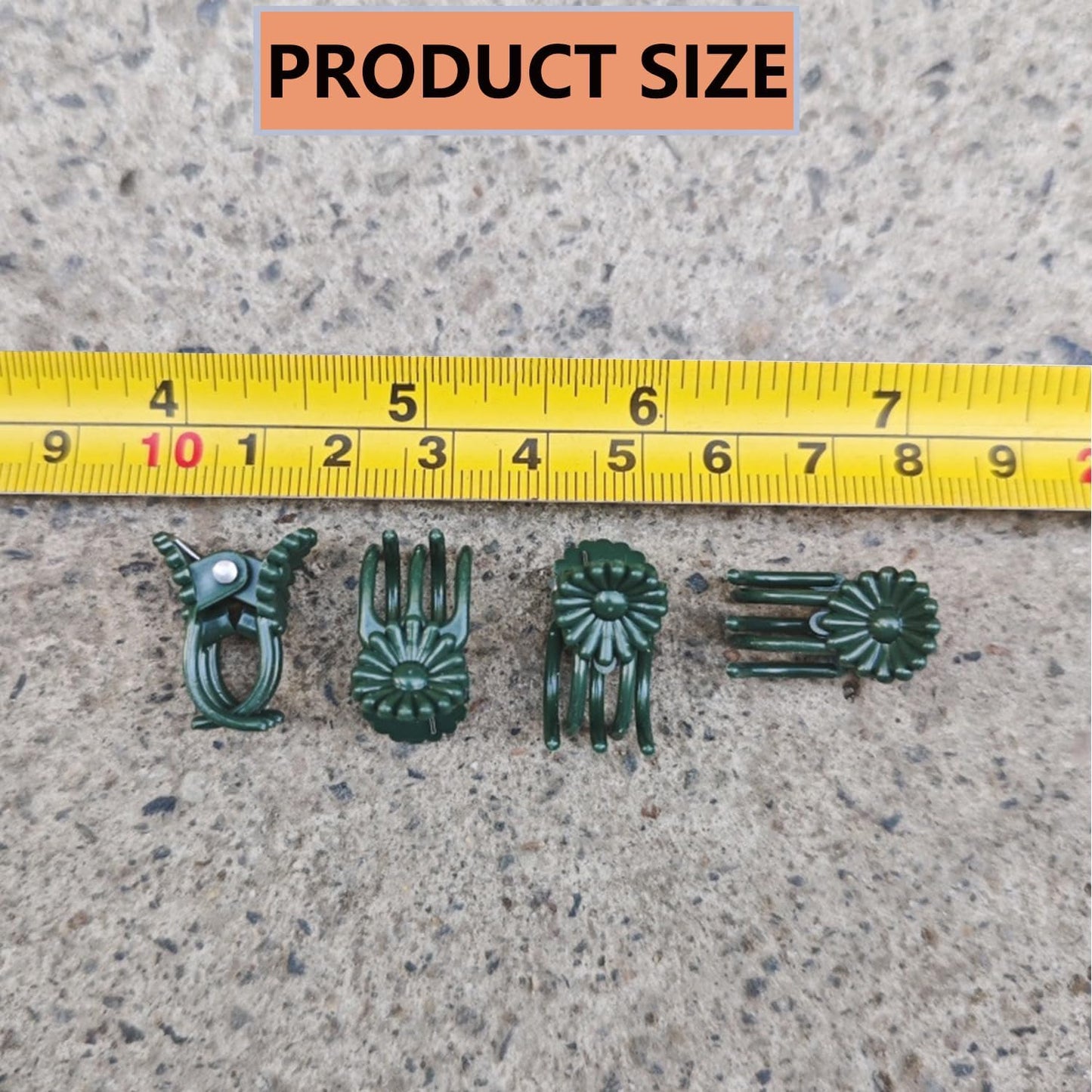 100Pcs Small - Middle Plant Clip,Daisy Garden Flower Plant Clip,for Orchids Vine Clip Support Stem Vine Upright Growth (Green)