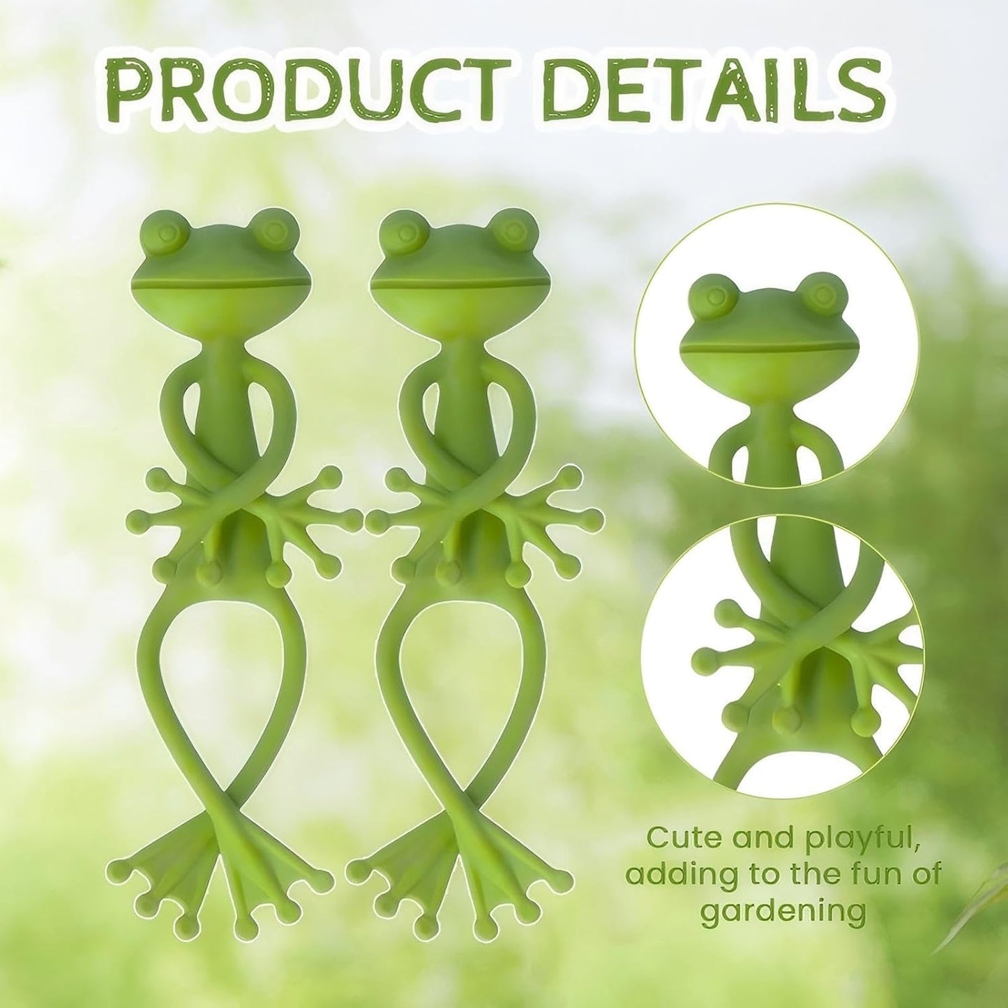 Frog Plant Stand for Potted Plants & Vines - Sturdy Gardening Clips with Cute Frog Design, Indoor/Outdoor Plant Stand Accessories - Multipurpose Garden Decor Clips for Flower Pots (2pc)