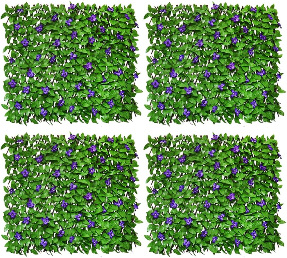 Expandable Fence Privacy Screen for Balcony Patio Outdoor,Decorative Faux Ivy Fencing Panel,Artificial Hedges (Single Sided Leaves)…3