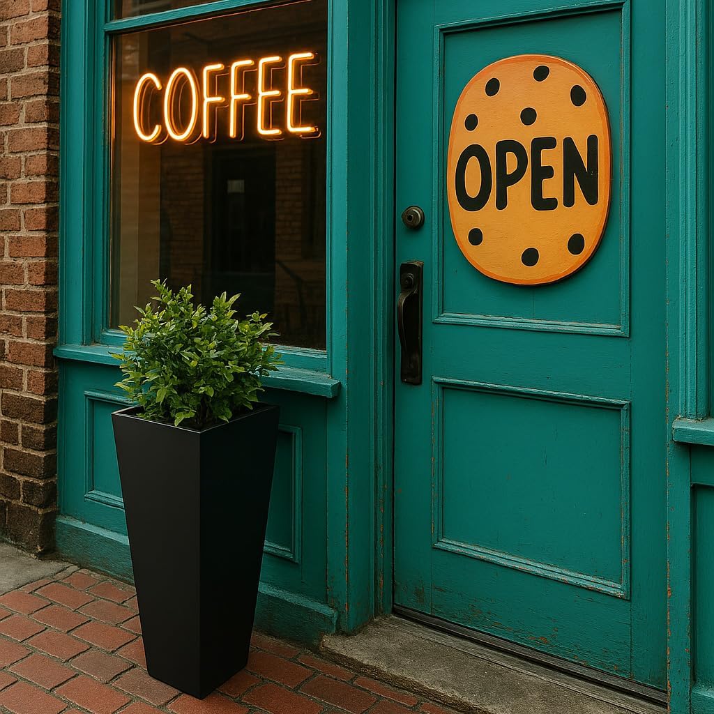 Tapered Planter (COR-Ten Steel, 12" x 12" x 24")