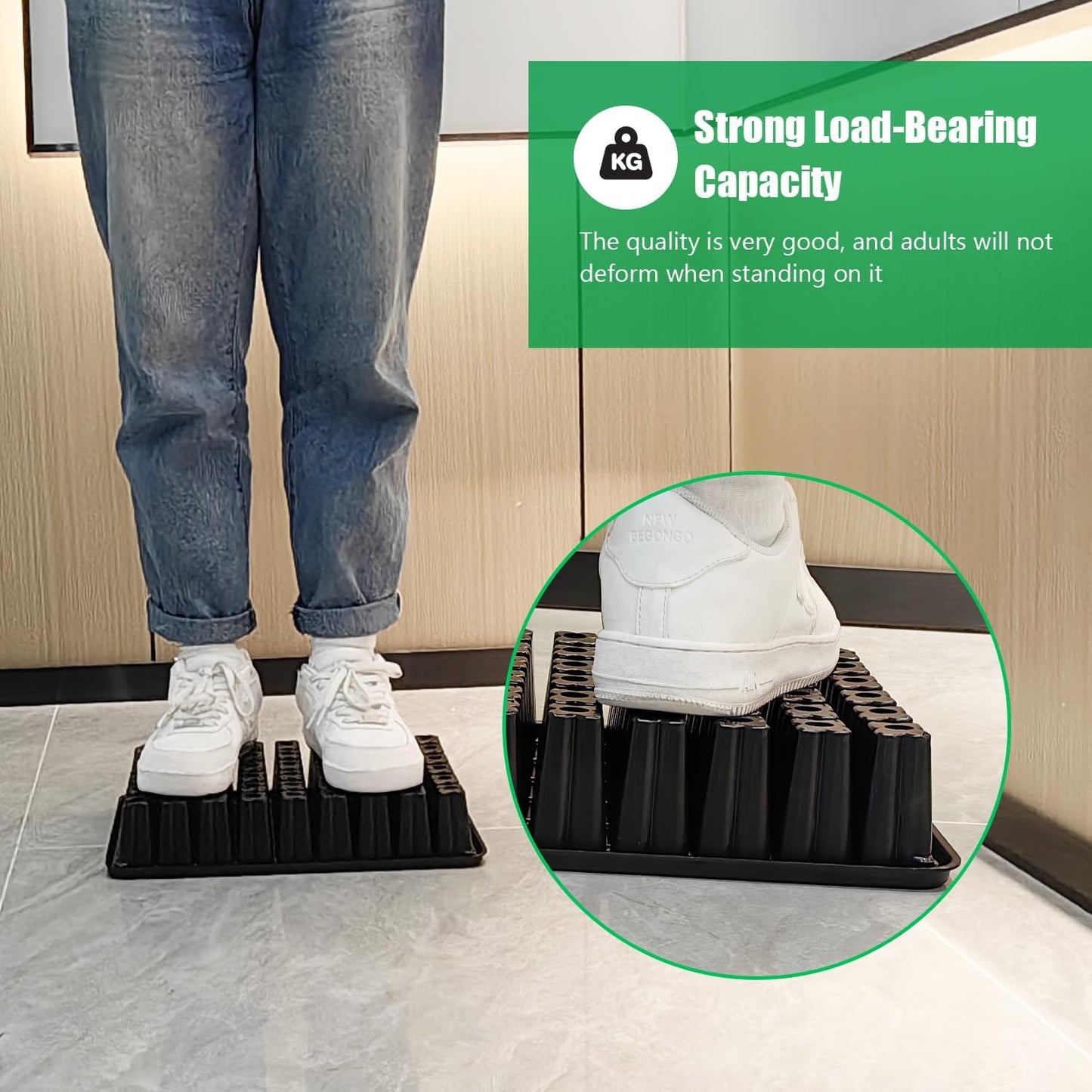 54 Cell Seed Starter Trays, 2.8" Deep Plug Flat Tray,10 Pieces Big Holes Germination Tray, Thick Durable Seedling Plastic Nursery Reusable Trays (11.14inch ×14.6 inch, 10-Pack)