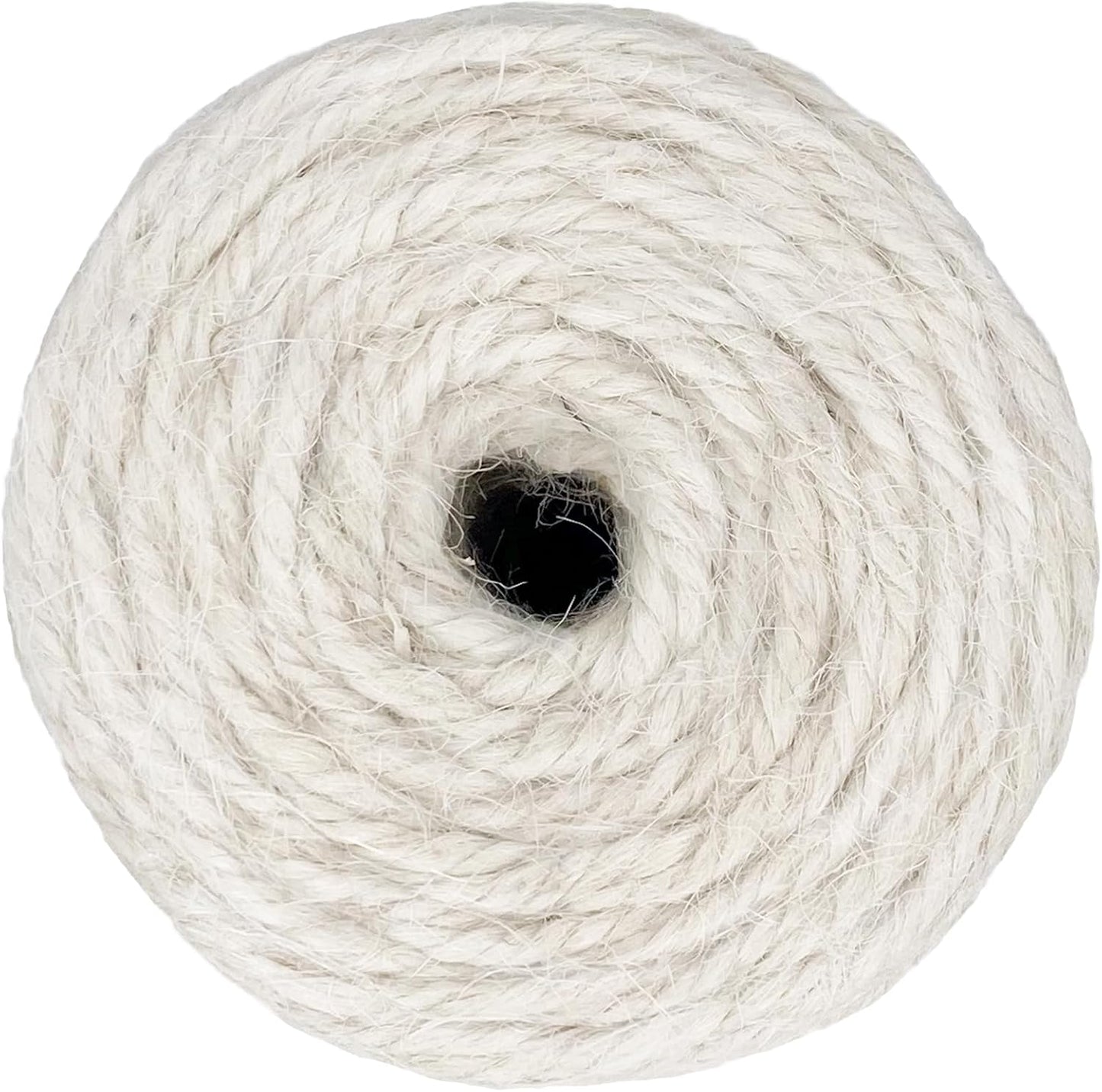 Leecogo White 2.5mm Jute Twine 328 Feet Heavy Duty Garden Twine String for Gardening Plant Crafts and Decorative Projects