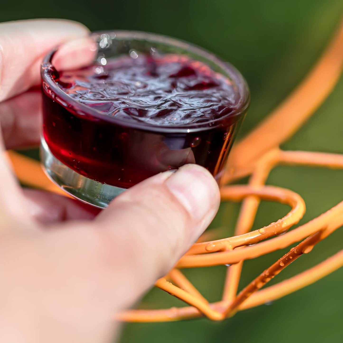 MEKKAPRO Sun Baltimore Oriole Feeder for Outdoors, Jelly and Orange Metal Bird Feeder, Unique Sun Design and Bright Color Oriole Bird Feeder, Open Top Hook, UV-Resistant Powder-Coated Steel (Single)