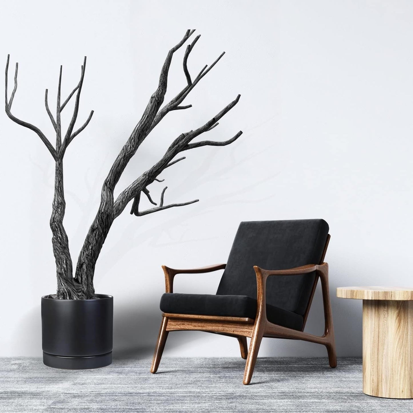 2 Pack Ceramic Plant Saucer Pot Tray 8 Inch, Planter Saucers 4 5 6 7 8 9 10 11 12 13 Inch for Indoors Outdoor, Durable Sturdy Flower Drainage drip Water Tray for Glazed Pots Base (8.5 Inch-Black)