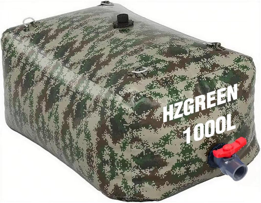 Water Bladder 1000L/260G Water Tank Storage Container Foldable Portable Large Capacity Soft Bag Suitable for Outdoor Easy to Carry Out