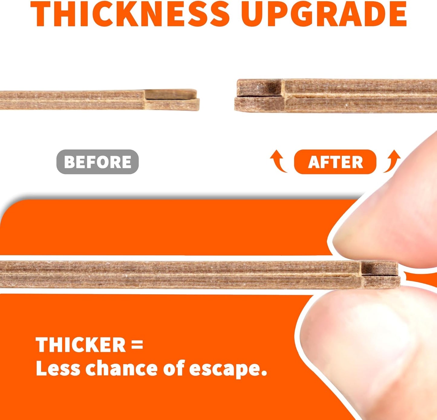 Glue Mouse Traps Indoor for Home 6 Pack, Large Sticky Mouse Traps for Inside House, Pre-Baited Adhesive Non-Toxic Glue Traps for Mice Rats, Snakes, Lizard, Insect(13.5" x 8.5")