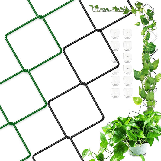 2 Pack 36pcs Chain Trellis for Climbing Plants Indoor & Outdoor, Garden Wall Plant Trellis Plant Vine Support Houseplant Accessories and Plant Gifts for Vine, Ivy, Monstera,Pothos