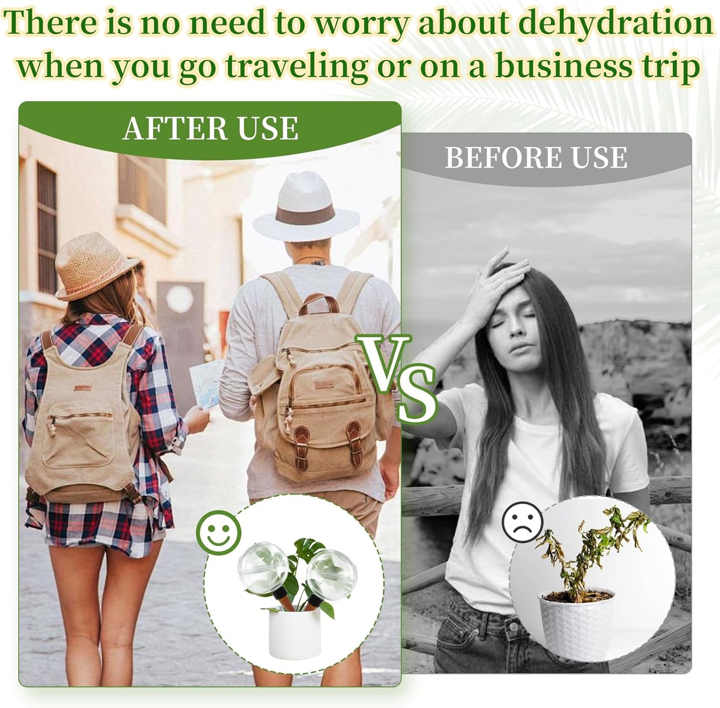 6 Pcs Self Watering Globes for Indoor Plants Automatic Watering Planter Insert 17.5 oz Watering Bulbs with Slow Release Control Water Dripper for Plants