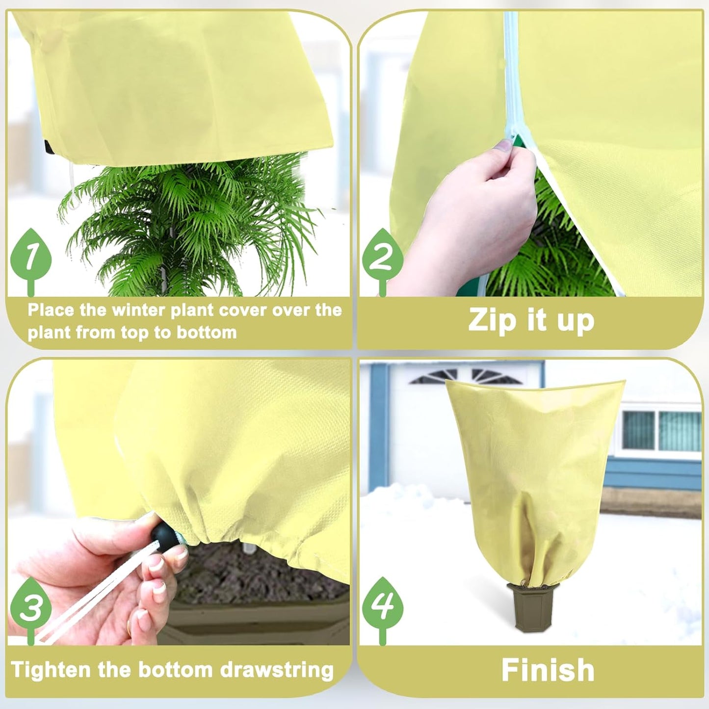 DQS Plant Covers Freeze Protection, 78.7" x94.4" Winter Frost Protection Blankets Frost Cloth,Suitable for Outdoor Winter Frost, Cold Weather, shrubs, Trees, Jackets, and coverings