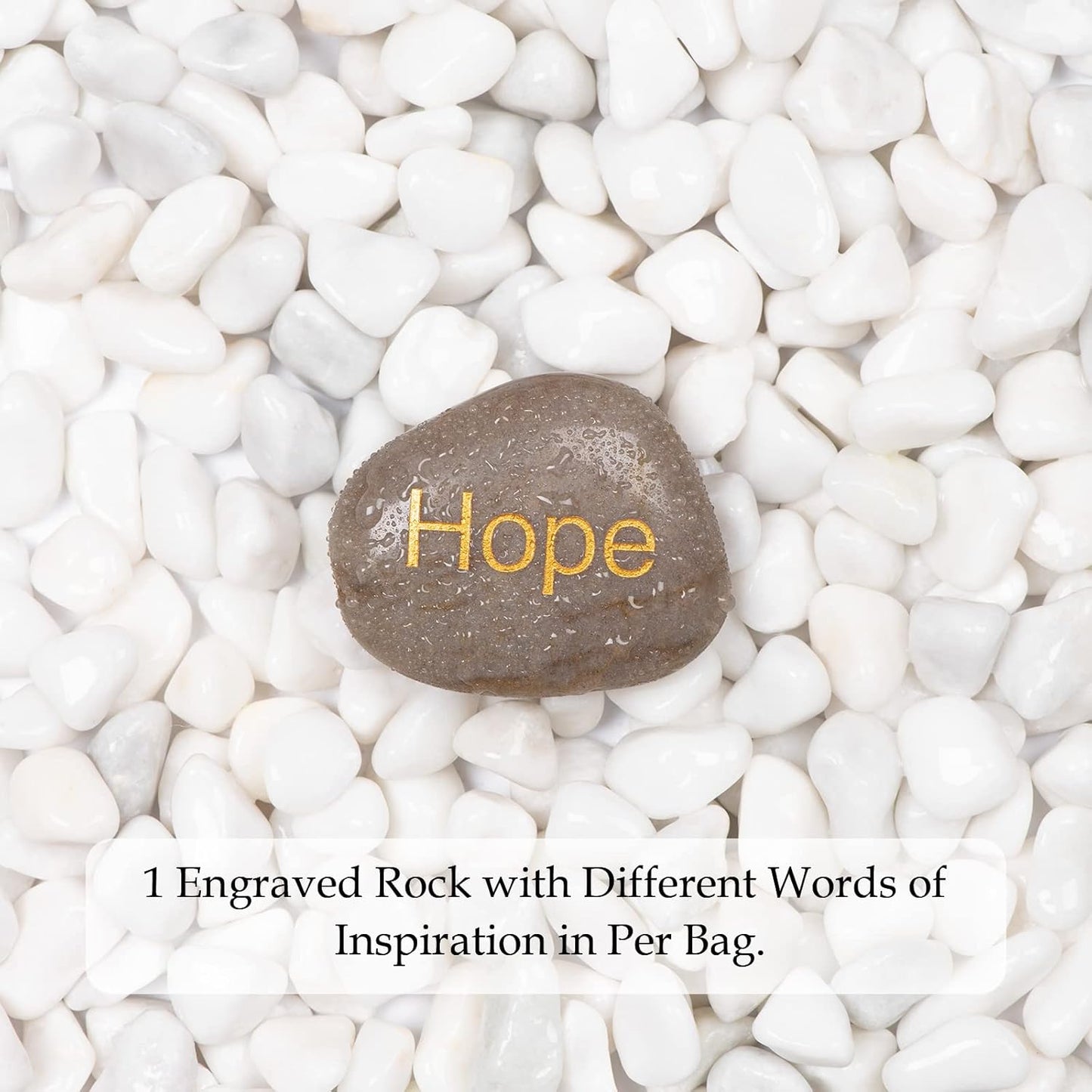 11lbs White Natural River Rocks, Polished Pebbles for Plants Garden, 0.3-0.8 inch Decorative White Stones, Ideal for Fish Tank, Vases, Crafting, Home Decor and Garden Landscaping Rocks,White