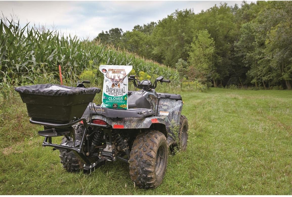 Guide Gear UTV/ATV Receiver Mount Broadcast Spreader Seeder, 80 Pound Capacity, Lawn and Garden Seed Spreaders, 12-Volt, with Rain Cover