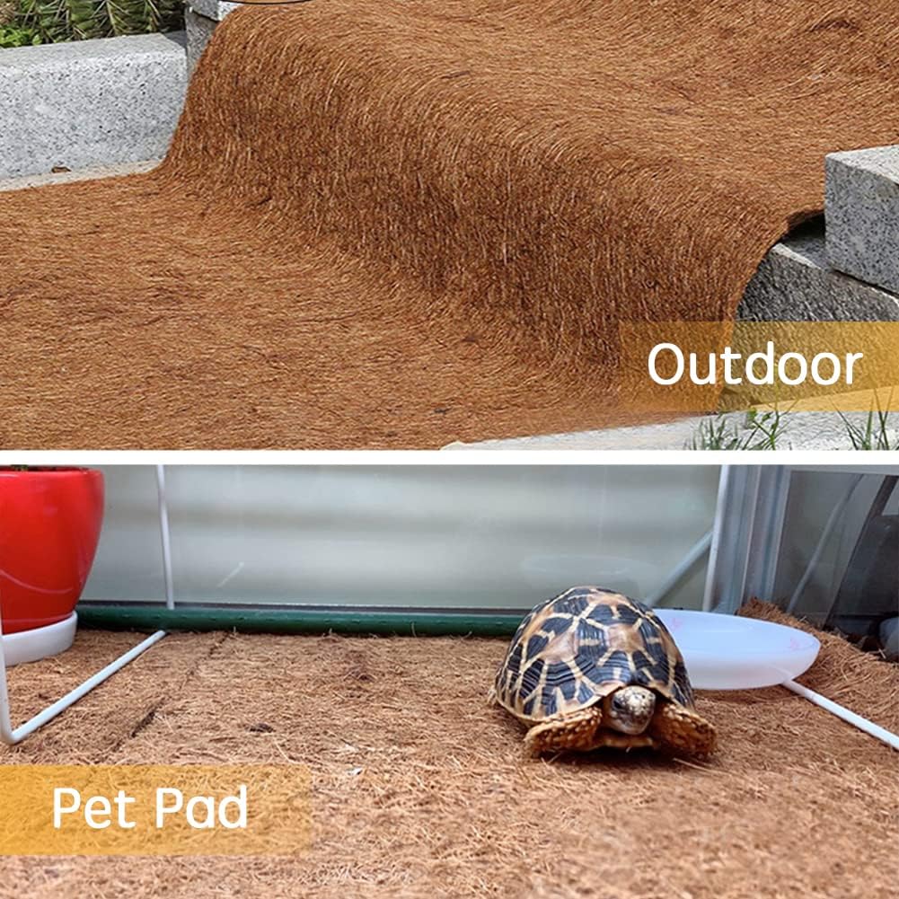 Coco Coir Liner, 12x80 inch Natural Coconut Liners for planters Flower Basket, Reptile Carpet, Natural Coconut Fiber mat, Garden Decoration, Animal pet pad, Snow Mat