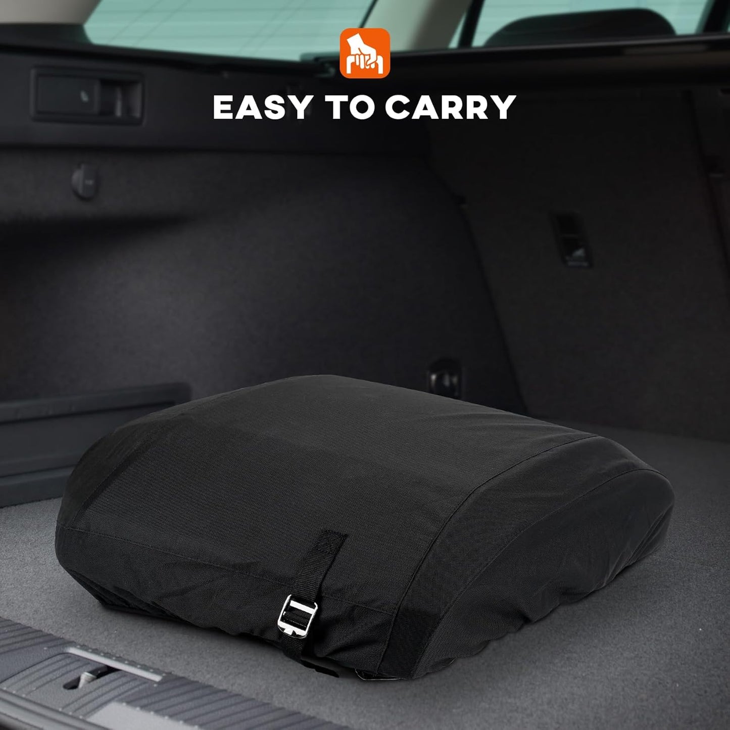 Onlyfire Pizza Oven Cover for Ooni Koda 16, Heavy Duty Waterproof Weather Resistant Dust-Proof Pizza Protective Carry Cover, Black