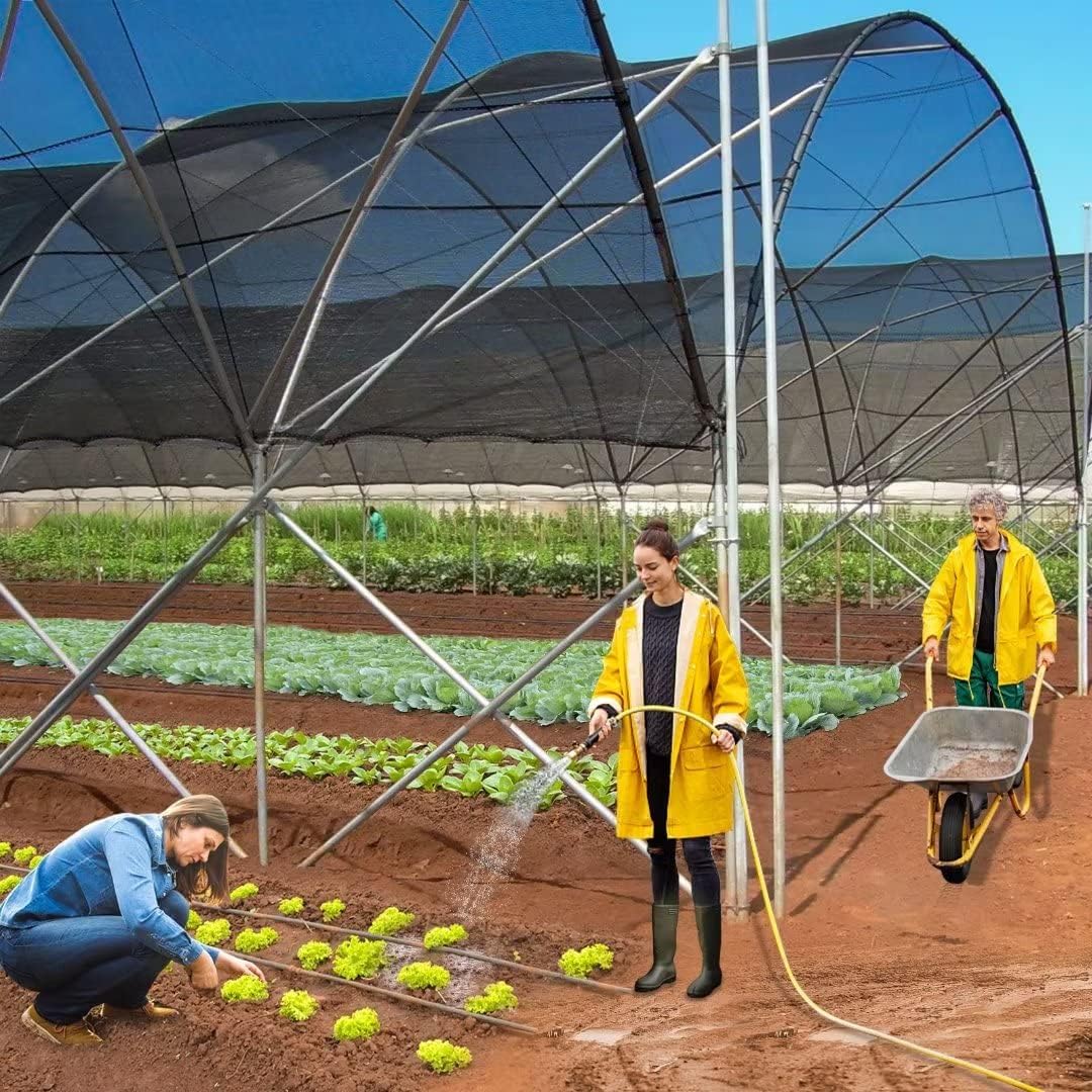 40% Black Shade Cloth, 10 x 20 FT Durable Mesh Tarp with Grommets, Resistant Garden Sun Shade Netting, Shading Antifreezing for Pergola, Greenhouse, Plants Growing, Chicken Coop