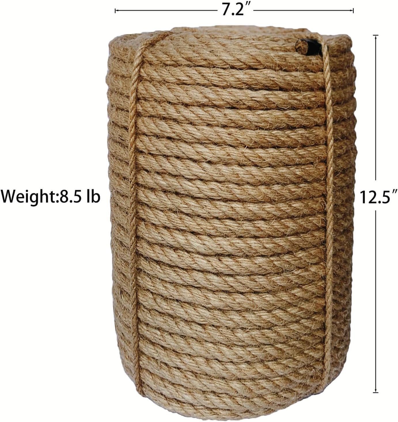 Jute Rope 14mm, 164 Feet 8.5lb Thick Garden Jute Twine String for DIY Cat Scratcher, Gardening, Bundling and Wall Hanging Craft Decorative (Brown)