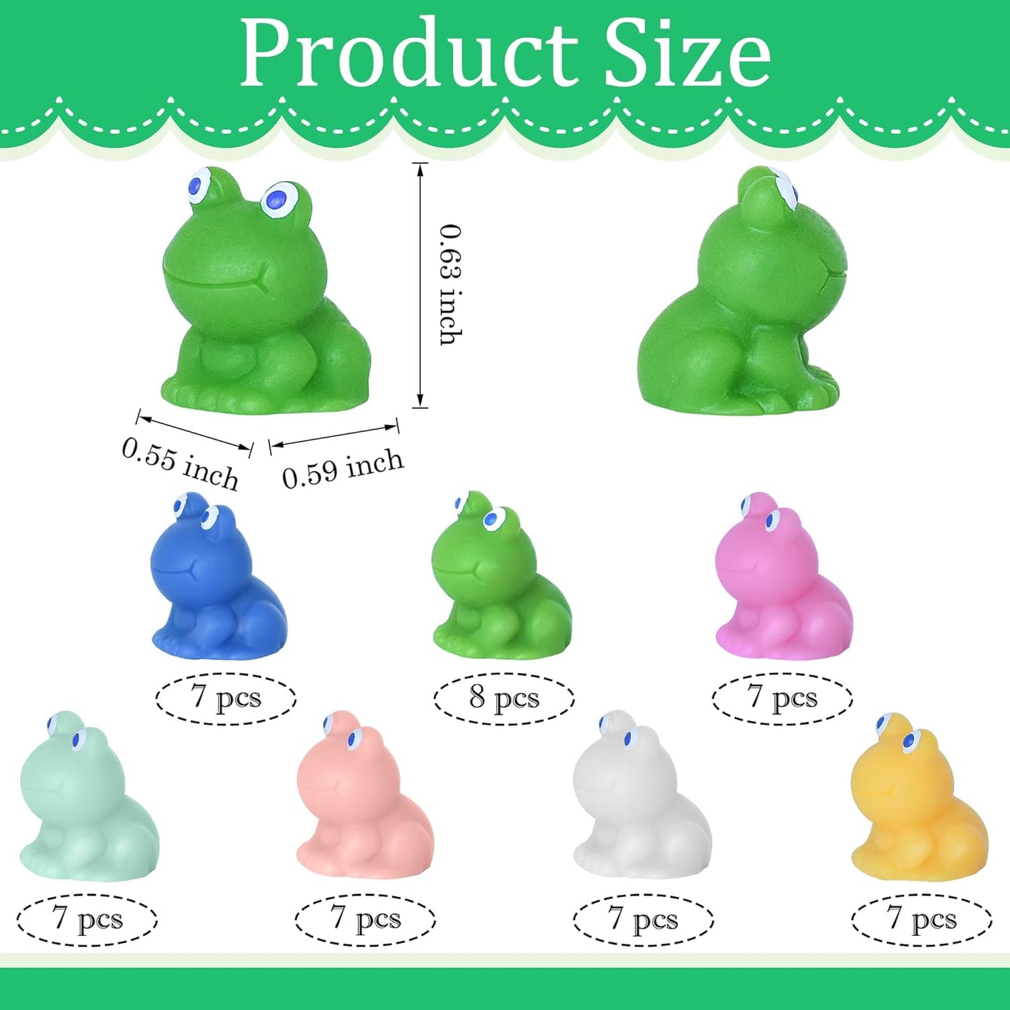 50 PCS Mini Frogs Garden Decor Tiny Plastic Frogs Miniature Resin Frog Figurines for Fairy Garden Miniature Moss Landscape Decoration (Multi Colors)