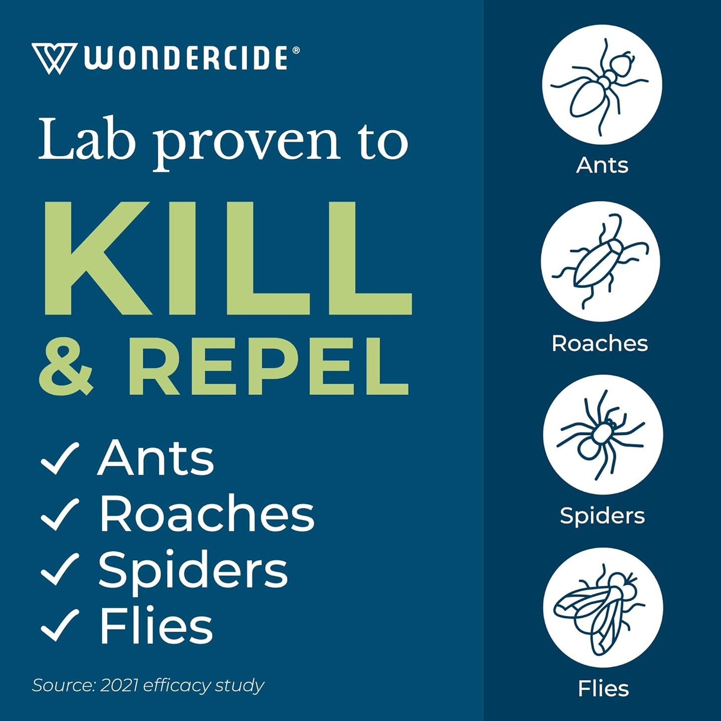 Wondercide - Indoor Pest Control Spray for Home and Kitchen - Ant, Roach, Spider, Fly, Flea, Bug Killer and Insect Repellent - with Natural Essential Oils - Pet and Family Safe — Lemongrass 16 oz