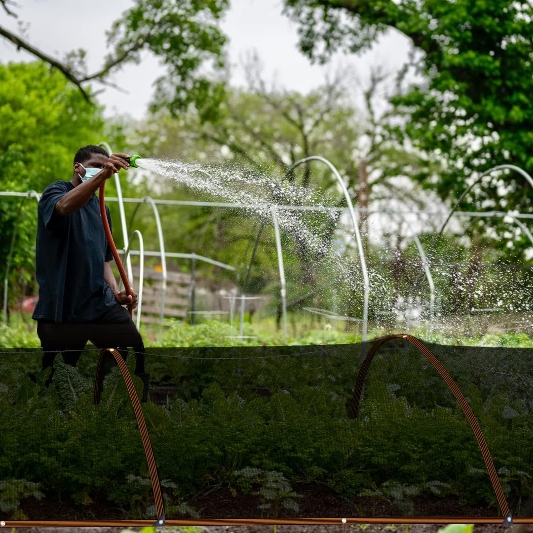 QLOFEI Shade Cloth for Garden, 70% Sun Screens for Patio Pergola Outdoor, Easy to Hang Mesh Tarp Shade Cloth with Grommets, Shade Neting Cover for Kennel Chicken Coop Plant Shade Sail, 4x8 FT