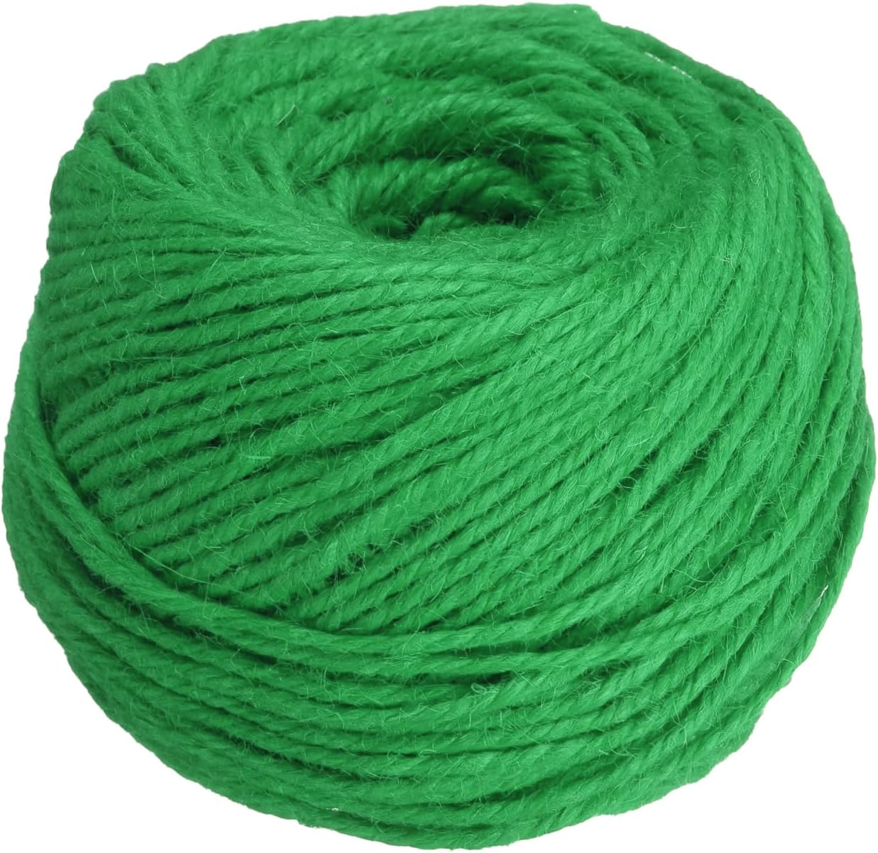 uxcell 328 Feet Natural Jute Twine String,3mm Thin Garden Twine Rope Colored Plant String Cord for DIY Art Crafts Gift Wrapping Decoration Packing Gardening Plant Hanger,Green