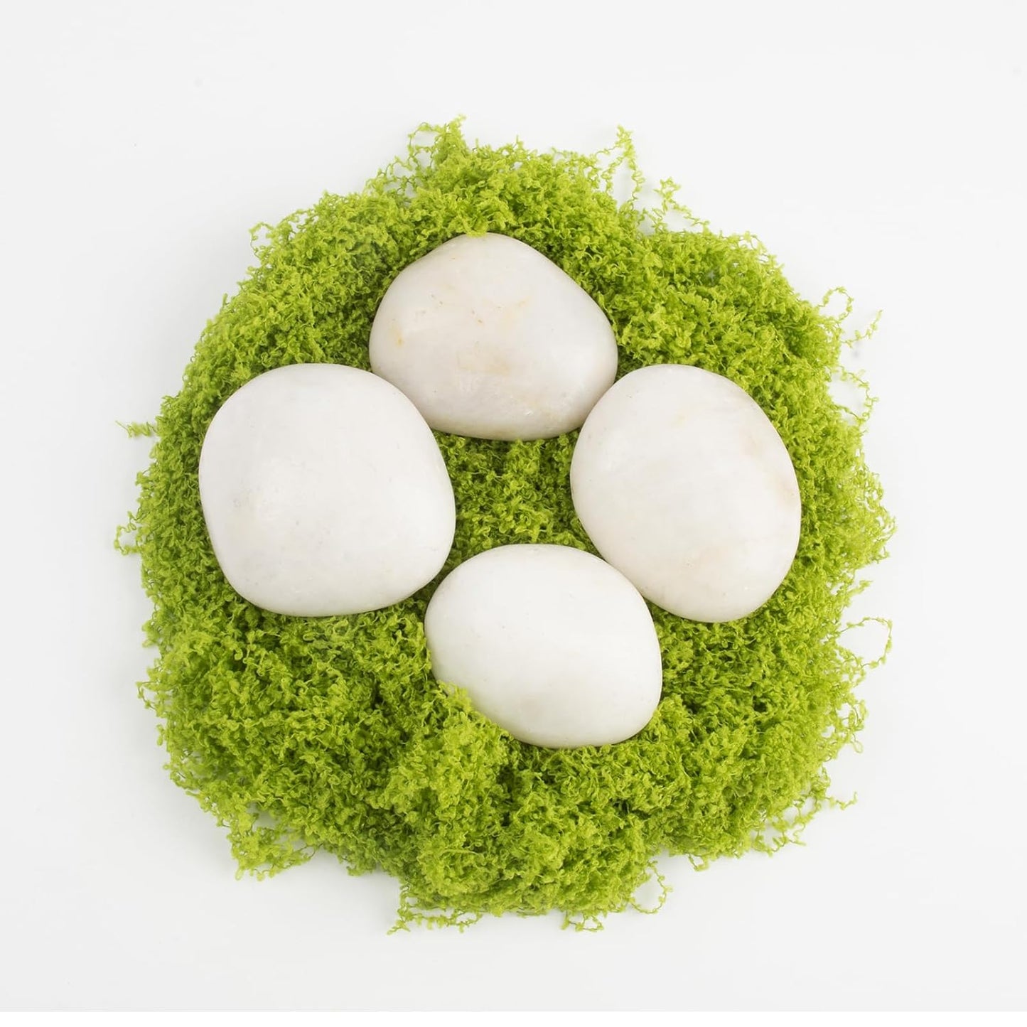 Natural Polished White River Rocks, 2-2.5 inches, 20 lbs - Suitable for River Rocks in Landscaping, Aquariums, and Drainage for Garden and Indoor Plants (White, Weight: 20 LB)