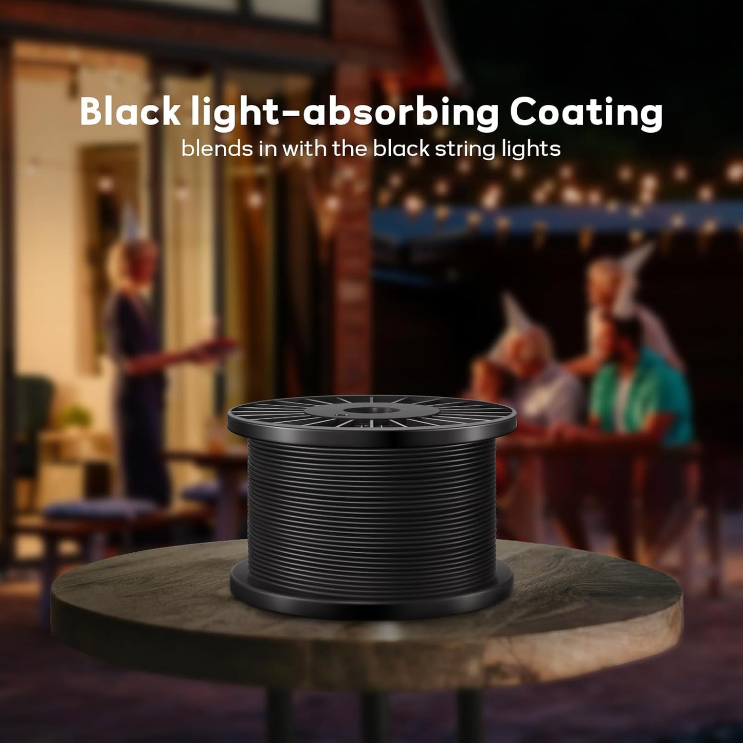 Vinyl Coated Wire Rope 1/16 Inch Overmolded to 3/32 Inch, 600FT 304 Stainless Steel Cable with 200 Pcs Crimping Sleeves for String Light Hanging Kit, Clotheslines and Trellis Wire