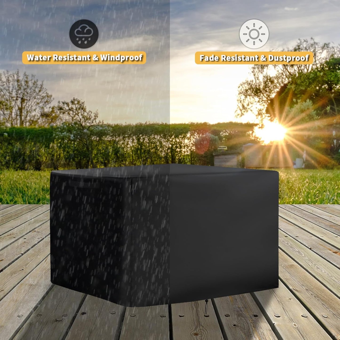 Grill Cover for VEVOR Commercial Electric Griddle, Heavy-Duty 600D Tabletop BBQ Cover for VEVOR 22" Electric Flat Top Grill