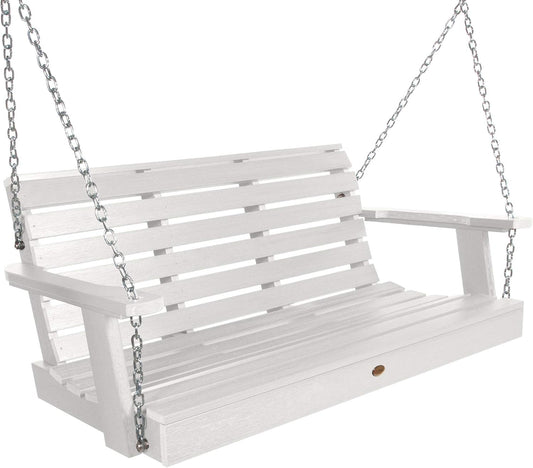 highwood Weatherly Porch Swing, 4 Feet, White