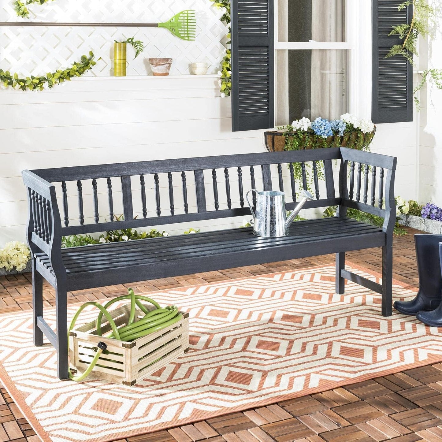 SAFAVIEH PAT6732A Outdoor Collection Brentwood Bench