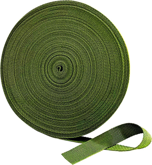 120 Feet Green Tree Tie Strap 1 Inch Wide Tree Support Straps 1,980Lbs Strength Tree Staking Straps Garden Tie for Outdoor Use, Plant Support Ties, Green Tree Tie Rope for Straightening Supplies