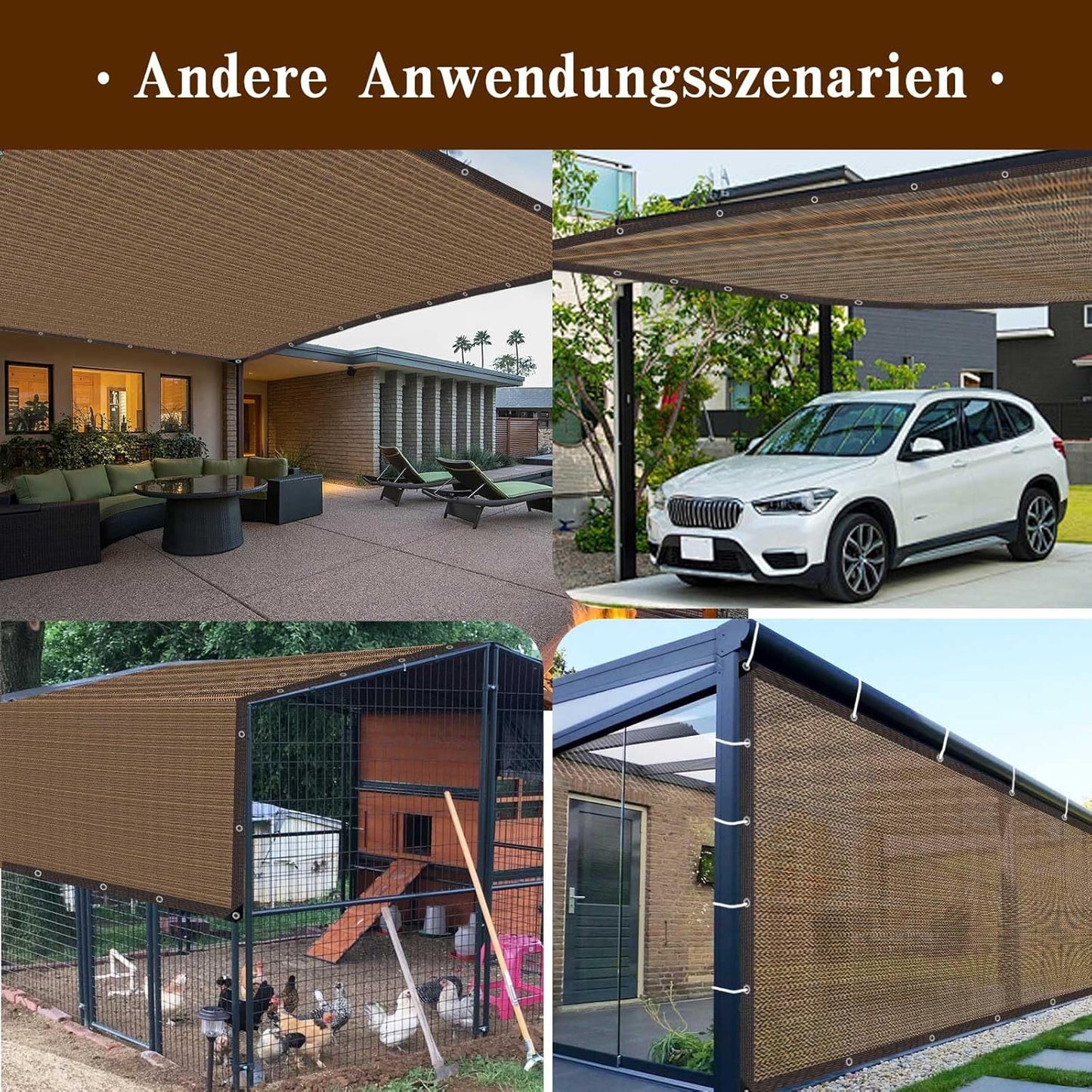 80% Garden Shade Cloth Sun Shade Fabric – UV Resistant Durable Sunblock Netting for Plants, Outdoor Patio, and Greenhouse Coverage