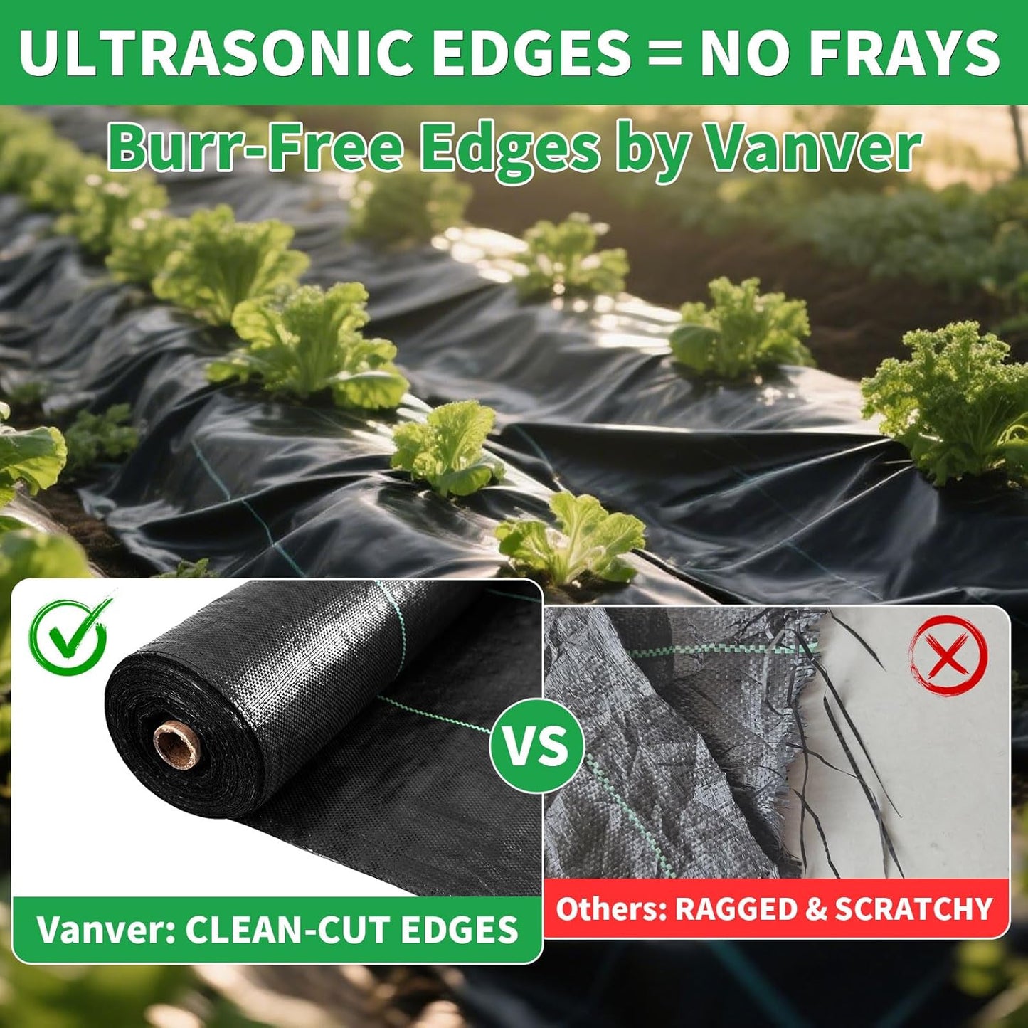 6FT X 330 FT Weed Barrier Landscape Fabric Heavy Duty,3.2 OZ Premium Garden Weed Blocker Fabric for Weed Control, Plastic Ground Cover with Woven Weed Cloth,Durable Landscaping Fabric