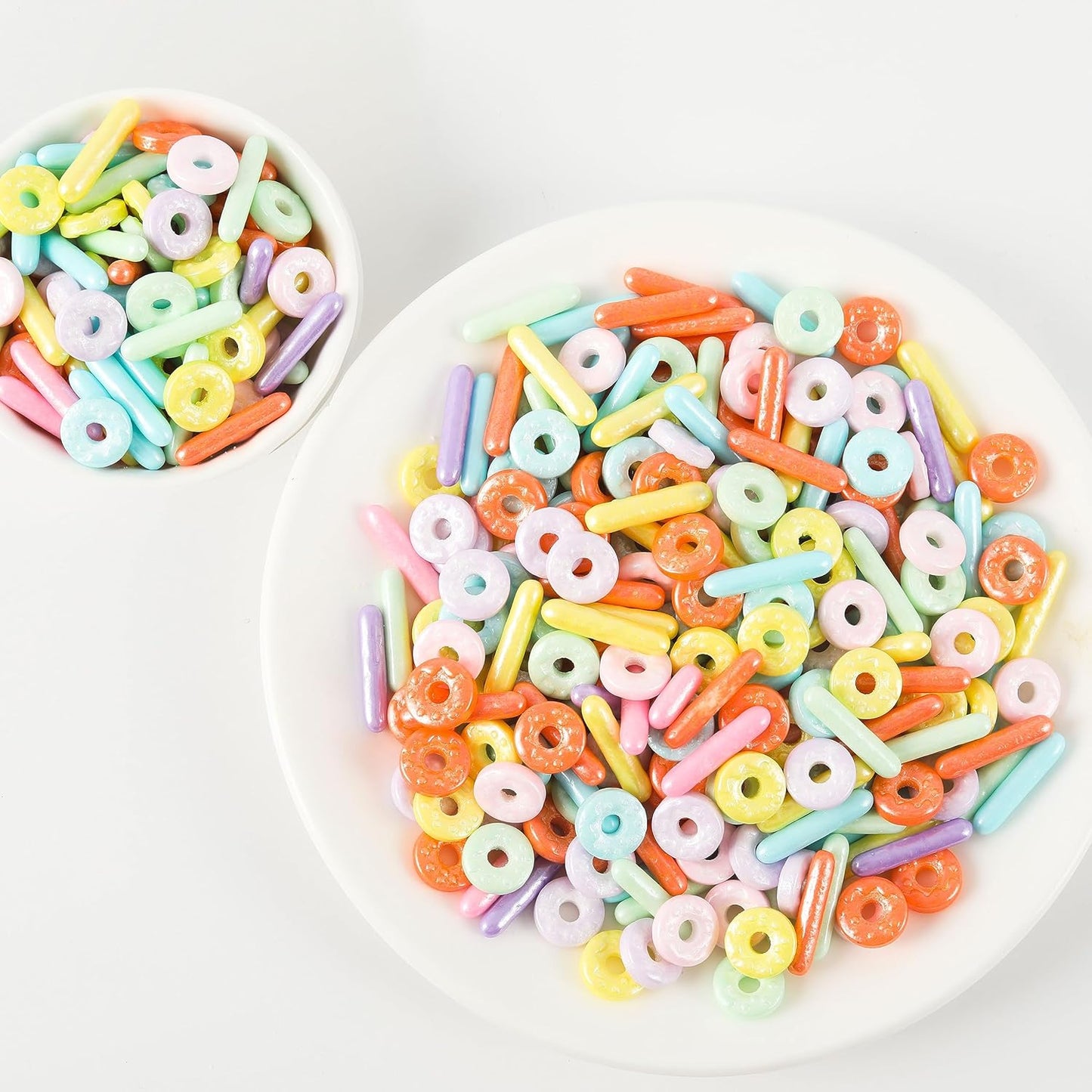 Kasvan Donut Sugar Sprinkles - Edible Candy Pearls 130g/4.58 Oz, Mix Size, Baking Cake Decorations, Ice Cream Toppings and Cookie Decorating, Wedding Party Chirstmas Supplies