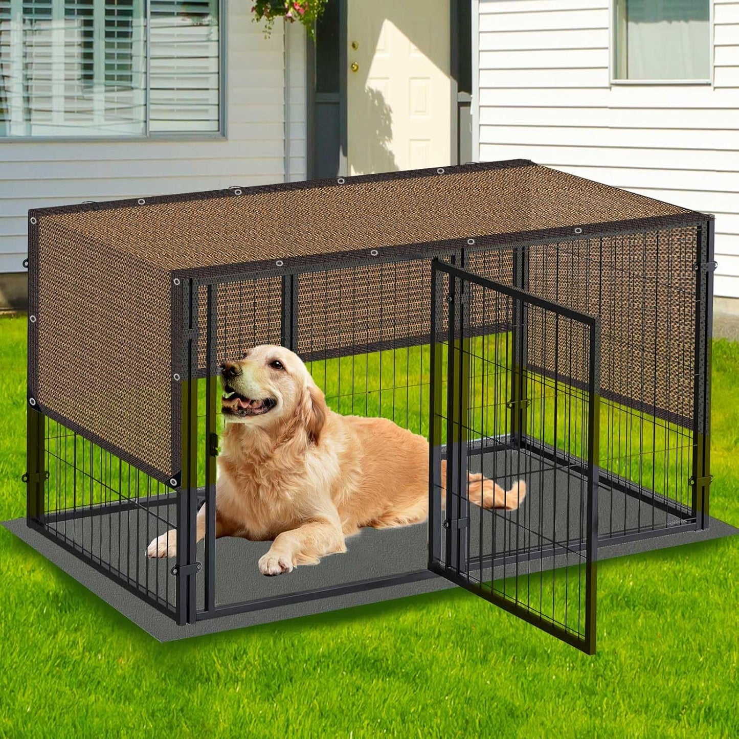 80% Shade Cloth -5x16FT Sunblock Net with Grommet,Lightweight and Durable UV Protection,Shade Cloth for Garden Patio Pergola Balcony Plants Greenhouse Dog Kennel Chicken Coop Outdoor