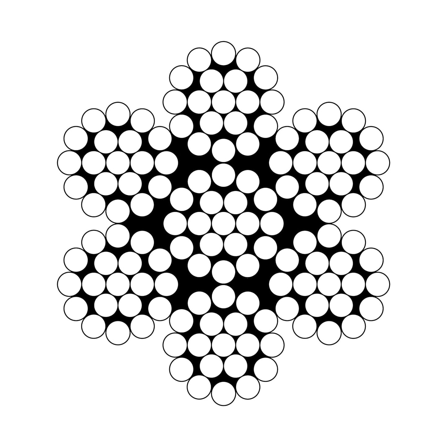 3/8" x 500' 7x19 Galvanized Wire Rope (MBL: 14,400 lbs.)