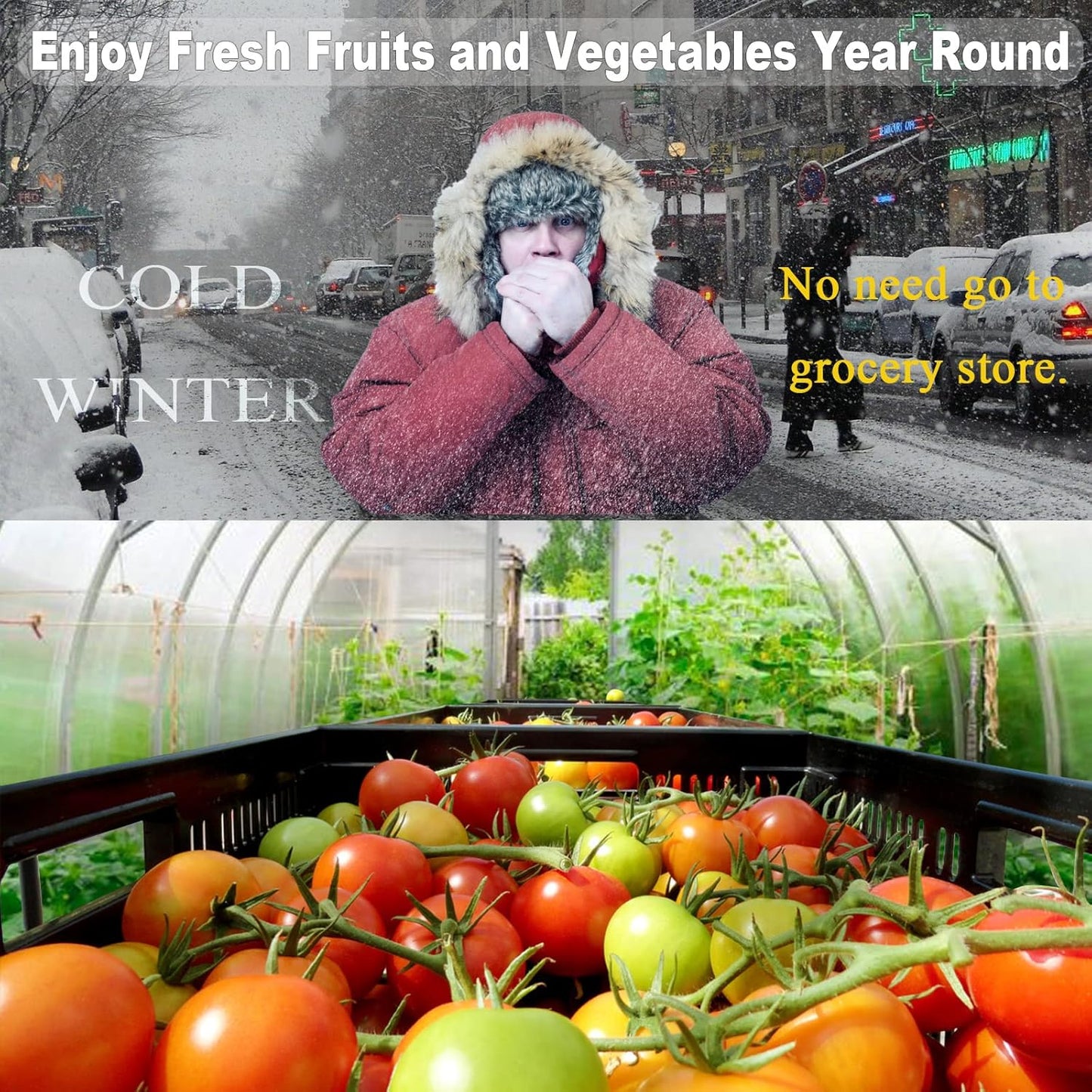 Greenhouse Plastic Sheeting 12x50 ft, 6 mil Thickness Replacement Cover, UV Resistant