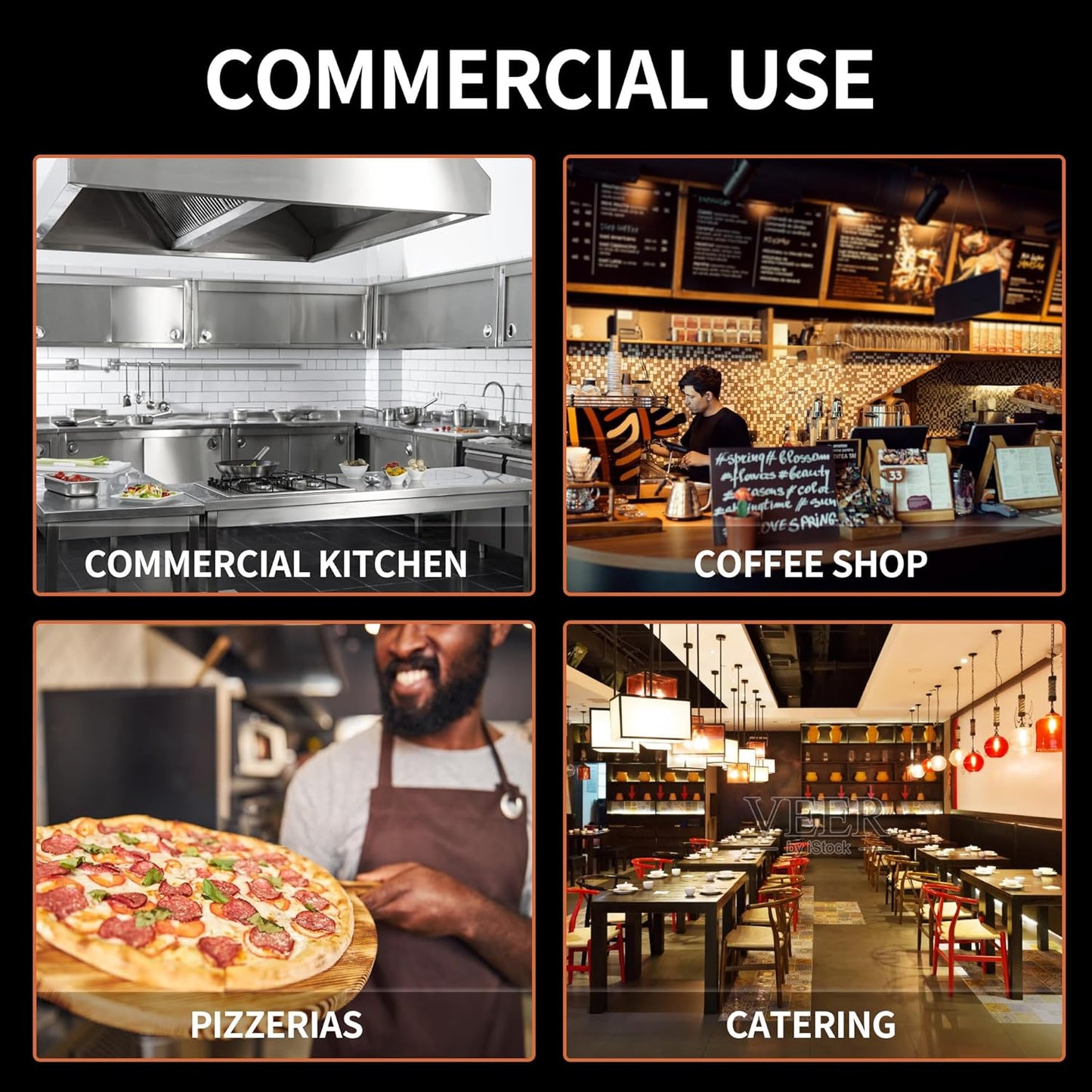 Electric Pizza Oven Indoor Countertop Pizza Oven Commercial Pizza Maker Machine for Home with Timer Stainless Steel Pizza Cooker, Suitable for Both Commercial and Home Use (Black1)