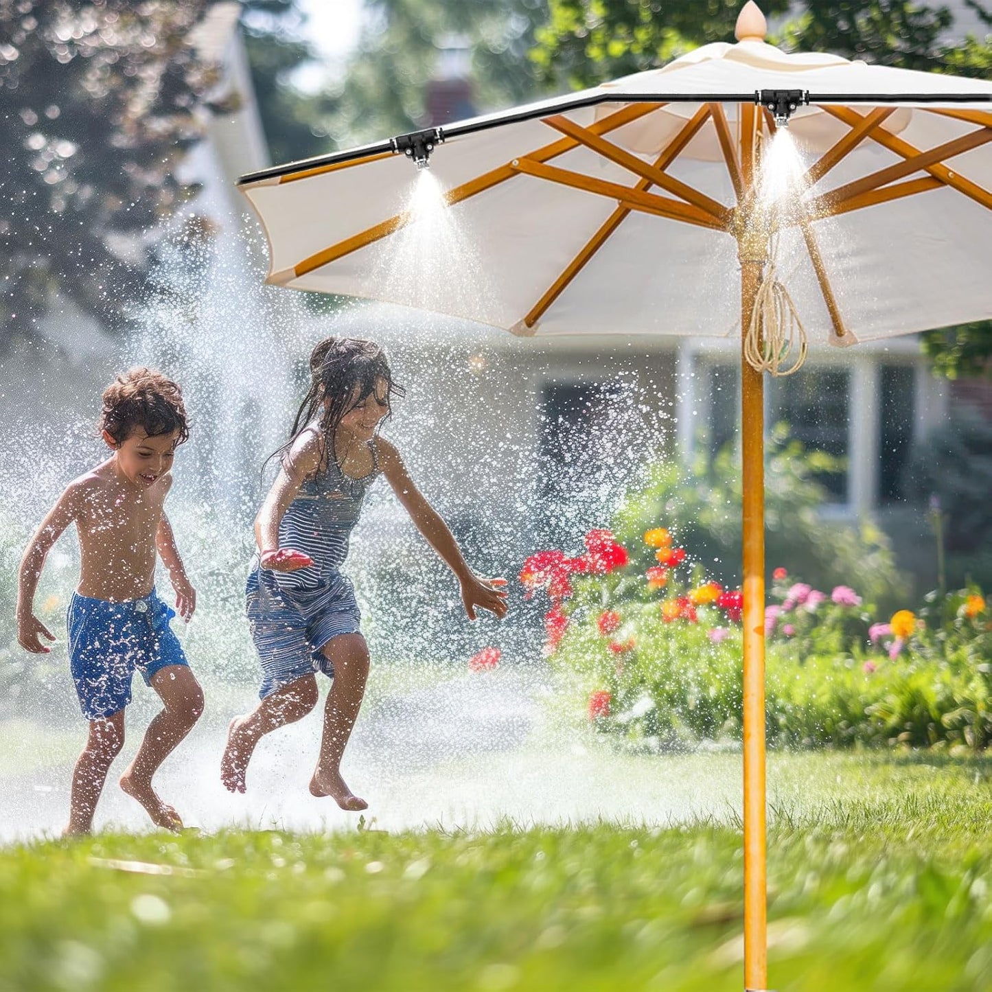 20 Pcs Brass Misting Nozzles for Outdoor Cooling System,0.012 Orifice (0.3 mm) 10/24 UNC Mister Nozzles Sprinklers for Greenhouse Patio Misting System