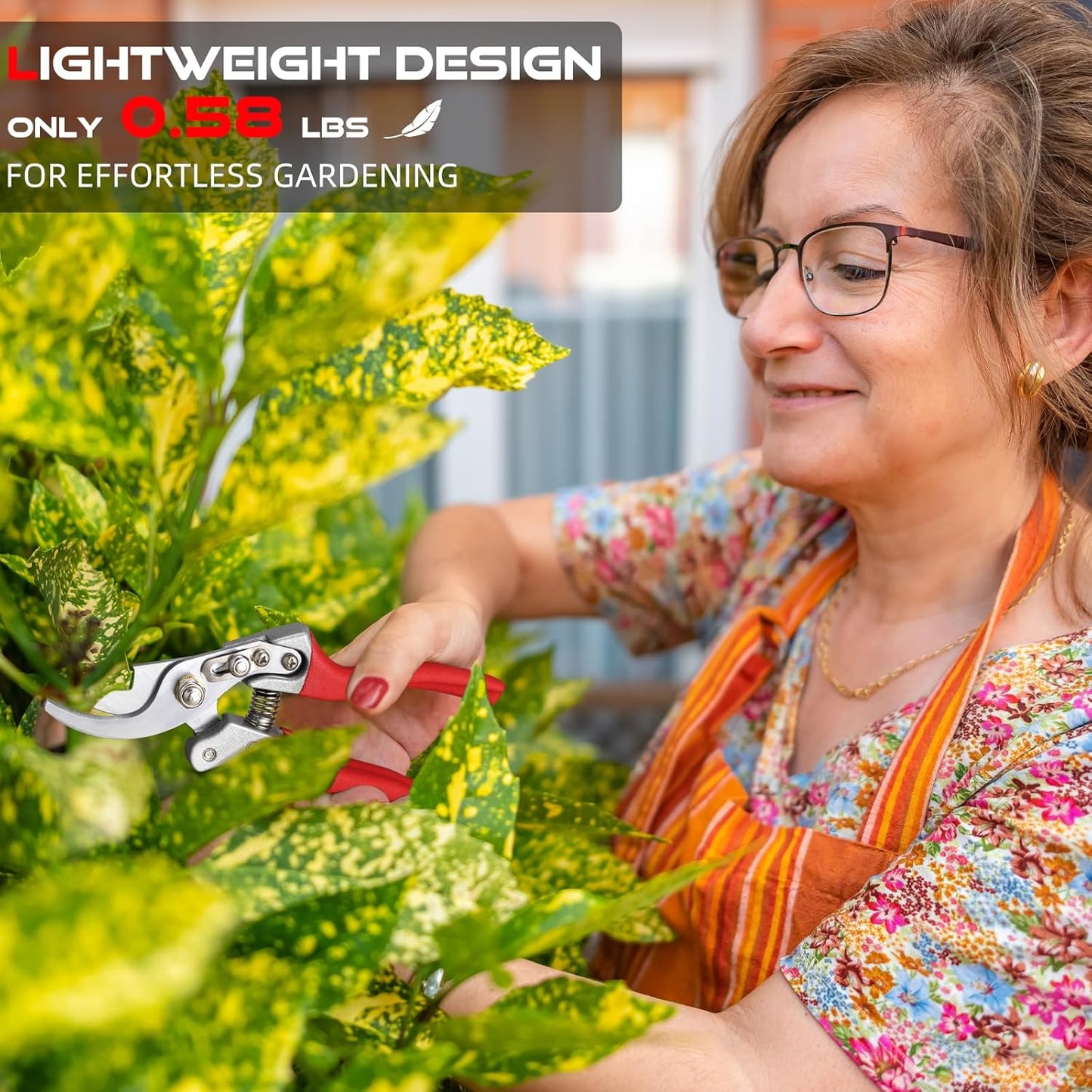 Pruning Shears for Gardening - DECERK 8.5" Professional Bypass Garden Scissors & Clippers, Heavy Duty Hand Held Pruners for Branch & Tree Trimming, Gardening Gifts for Women Men, 2025 Gardener Tools