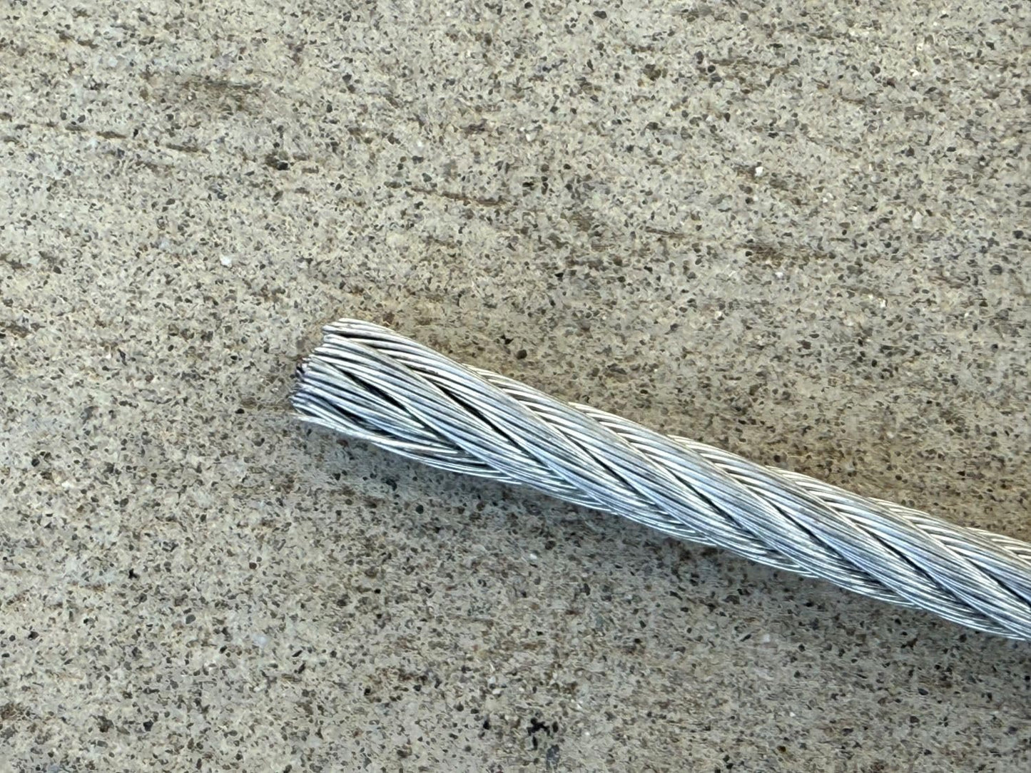Sandbaggy 3/16" x 50 ft Galvanized Braided Steel Cable w/Looped End (7x19 Wire Rope) (25, Silver, 3/16" x 50 ft)