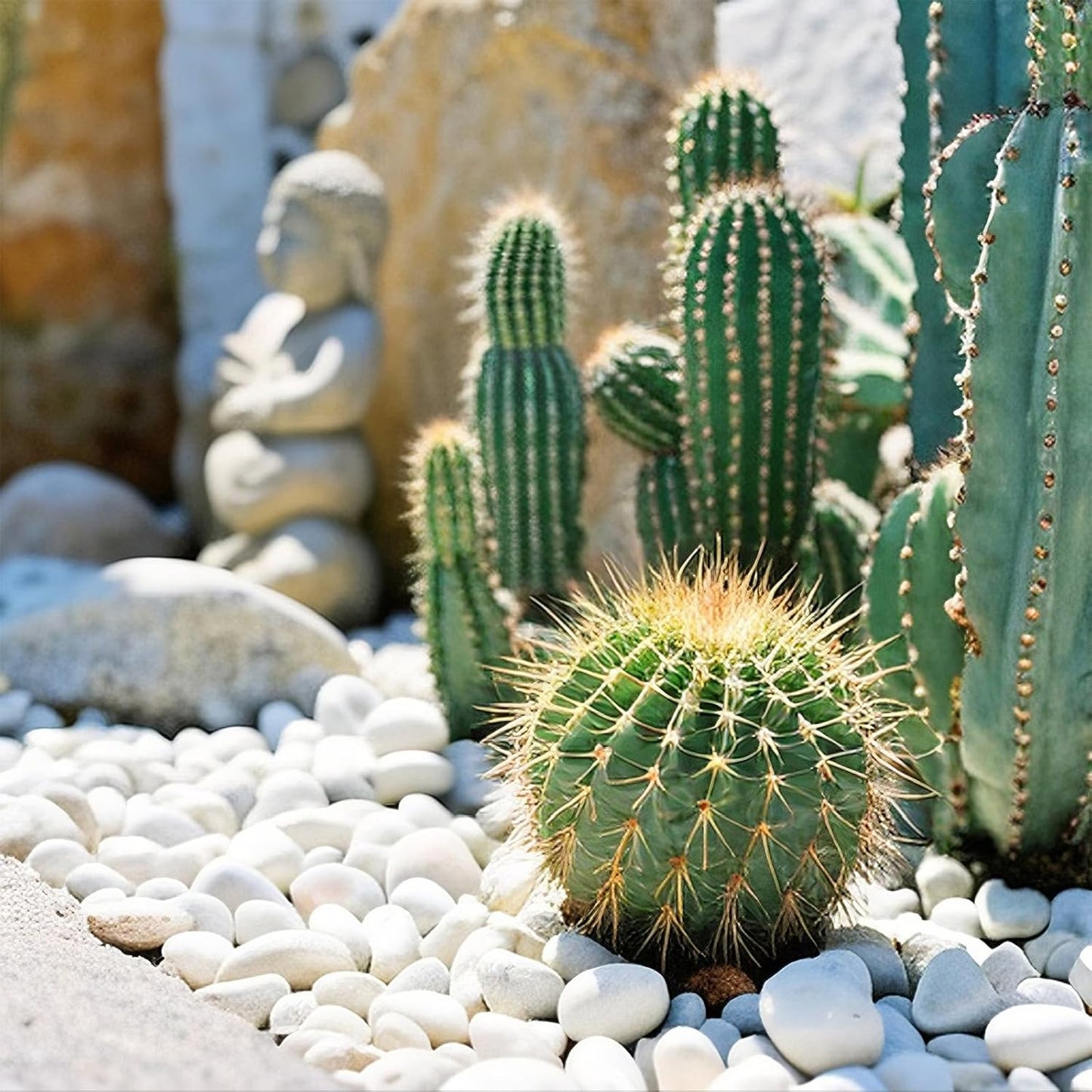 Large River Rocks, 20lbs Aquarium Rocks, 3-4 Inch White Pebbles for Indoor Plants, Natural Stones for Landscaping Garden Paving Plant Rocks Crafting Walkways