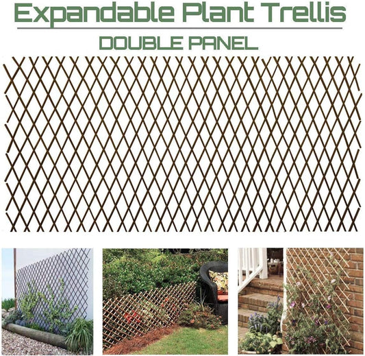 Glant Lattice Fence Expandable Plant Climbing Lattices Trellis Fence,Open Screen Fencing,Trellis Fence (2)